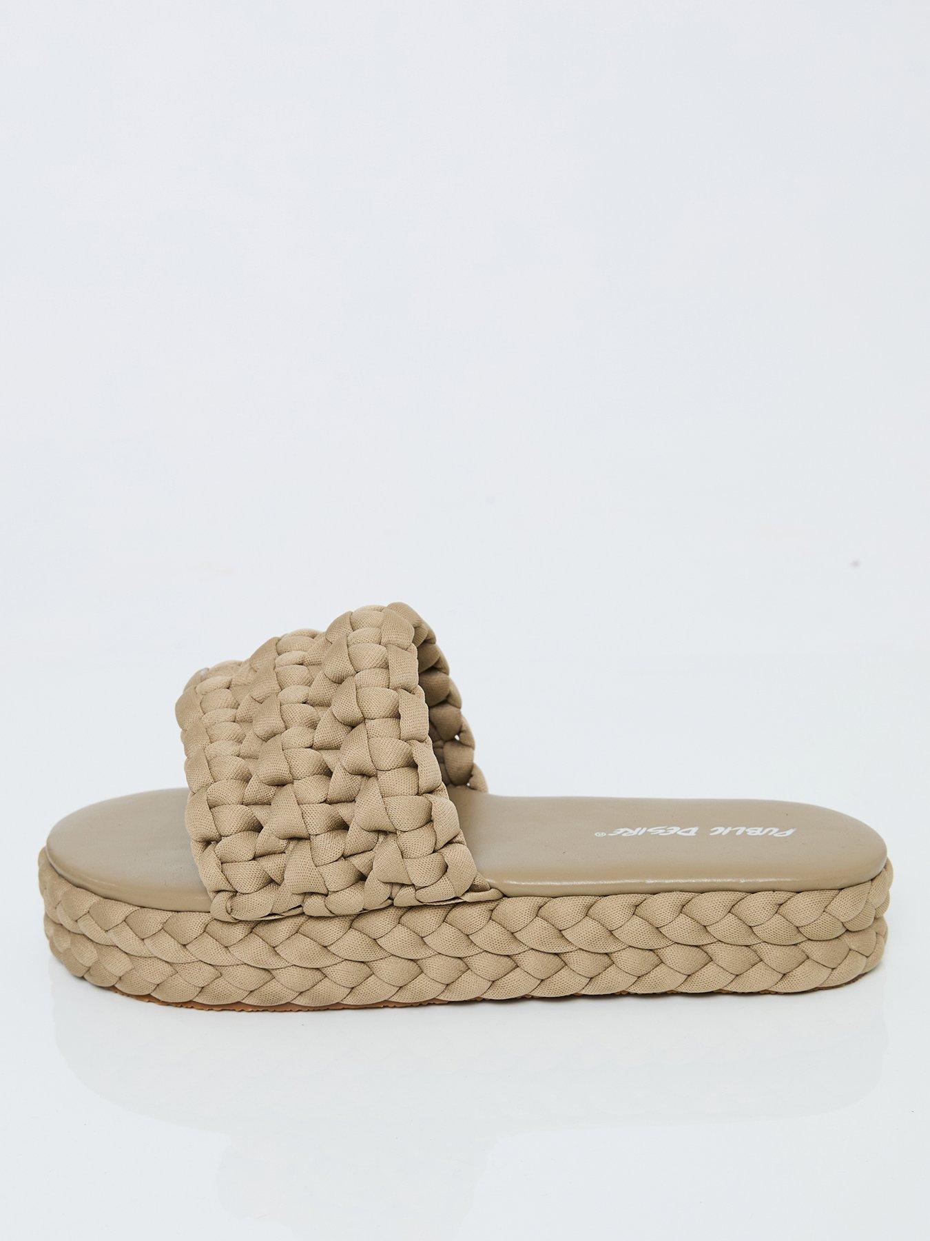 public-desire-hattie-flat-sandals-khaki