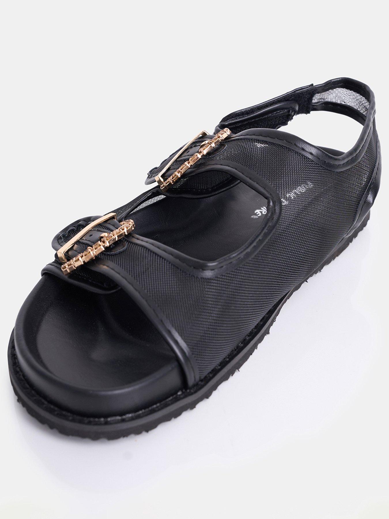 public-desire-fuda-mesh-flat-sandal-blackstillFront