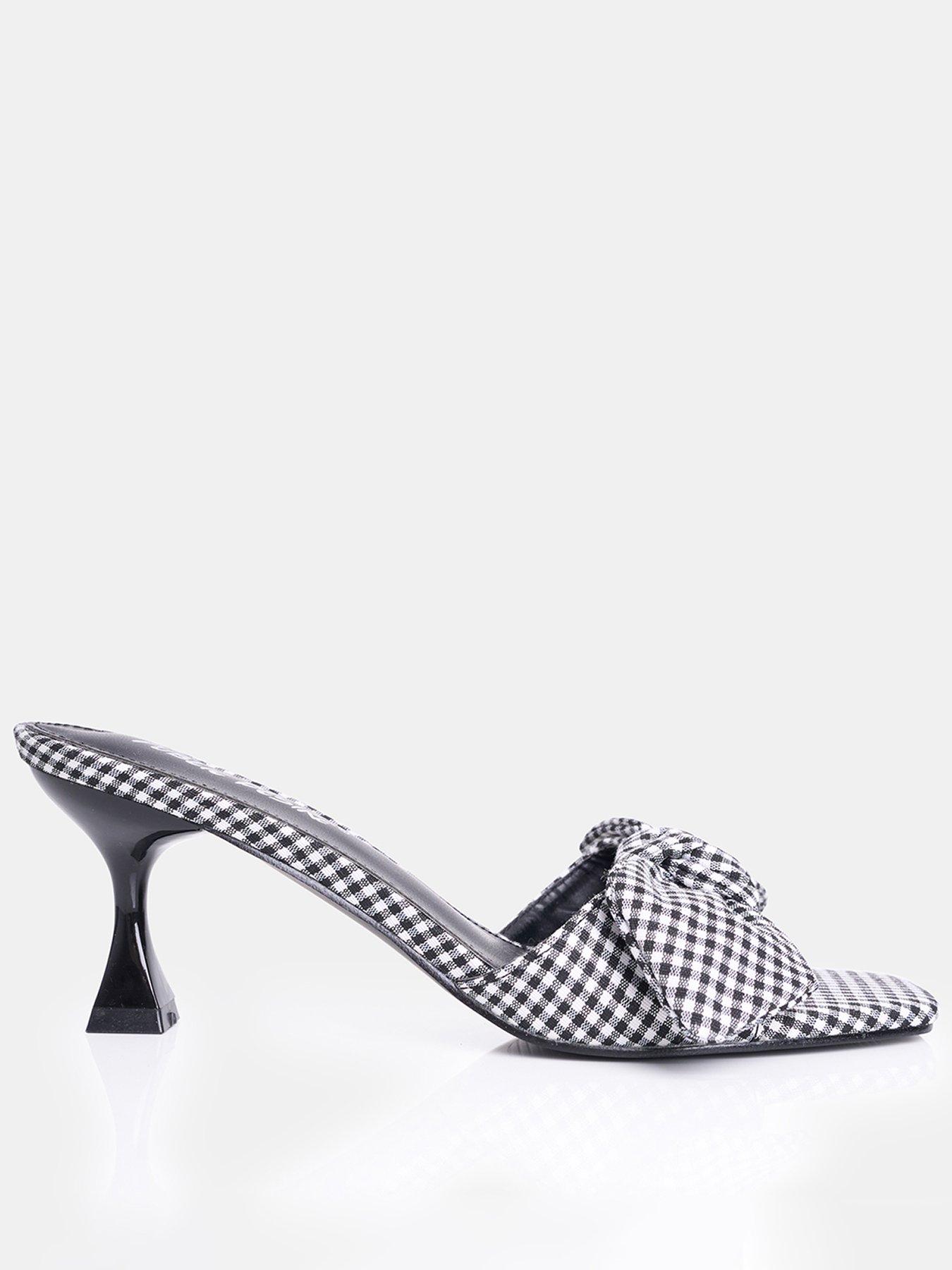 Image 1 of 4 of Public Desire Soleil Gingham Mules - Mono
