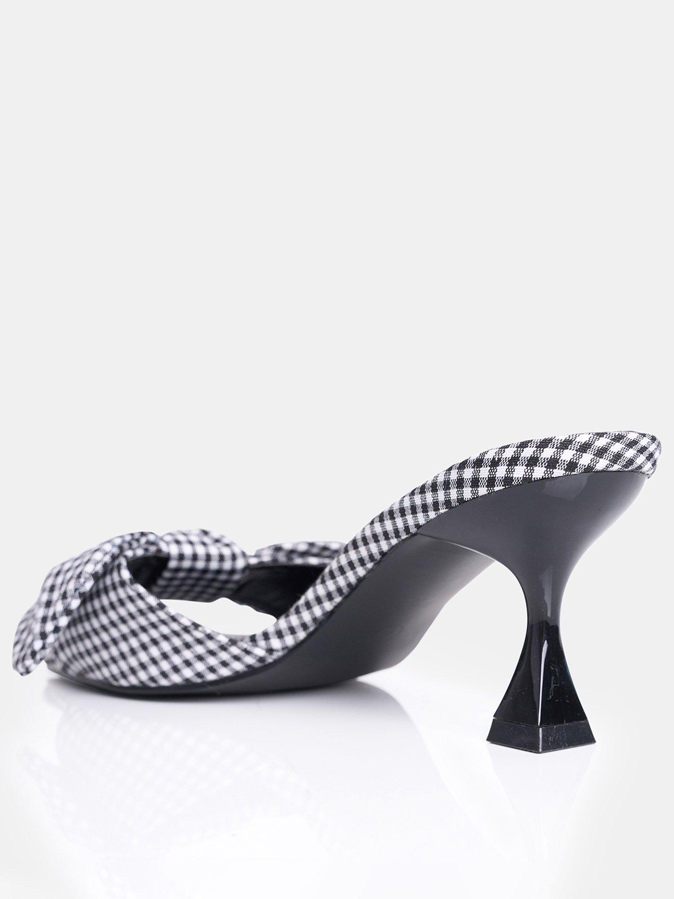 Image 3 of 4 of Public Desire Soleil Gingham Mules - Mono
