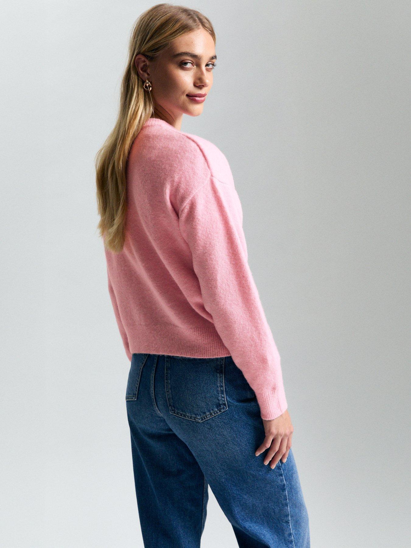 new-look-soft-knit-crew-neck-cardigan-pinkstillFront