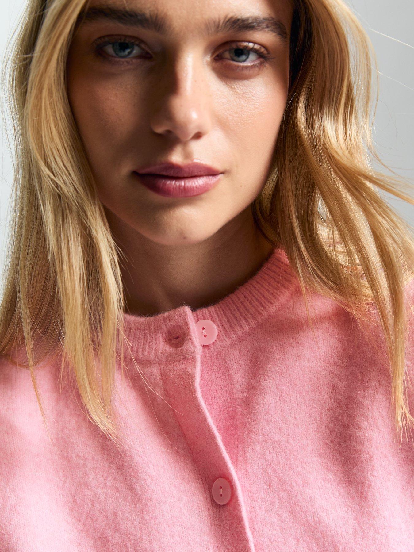 new-look-soft-knit-crew-neck-cardigan-pinkoutfit