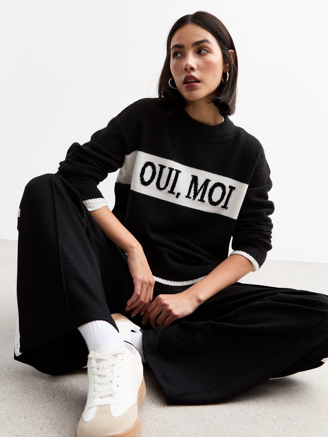 new-look-oui-moi-slogan-cew-neck-jumper-blackback