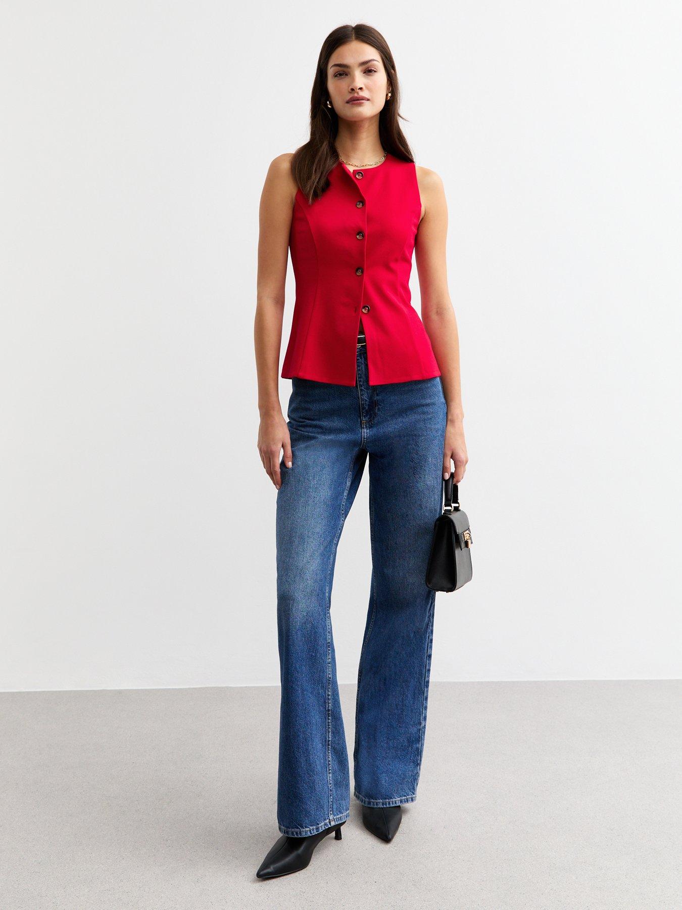 new-look-buttoned-crew-neck-ponte-waistcoat-redback