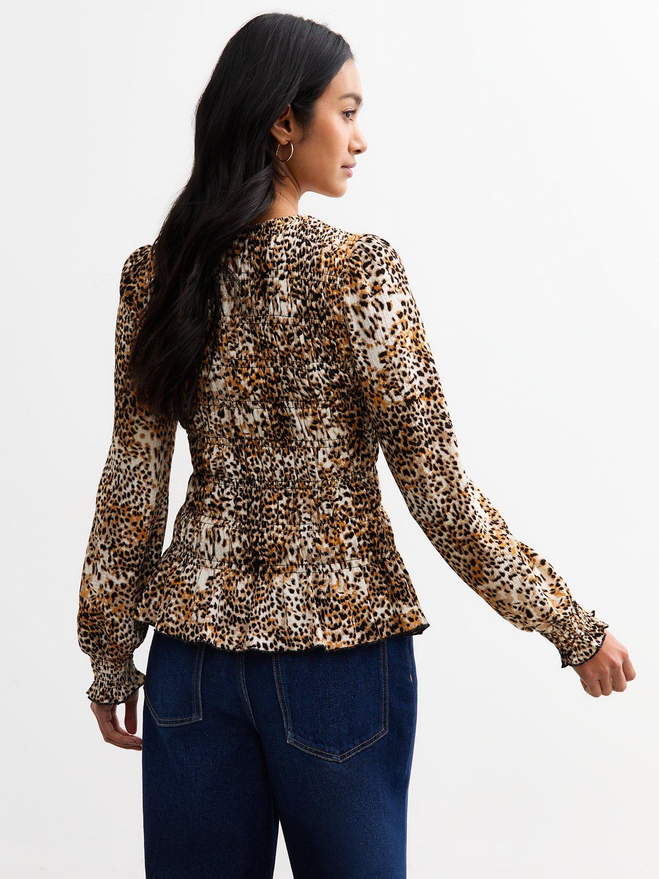 new-look-leopard-print-shirred-top-printstillFront