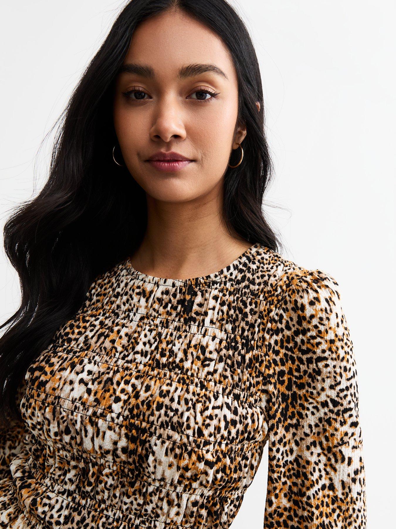 new-look-leopard-print-shirred-top-printoutfit