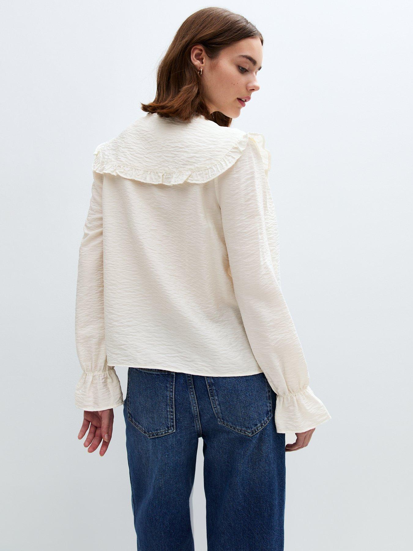 new-look-frill-collar-long-sleeve-shirt-creamstillFront