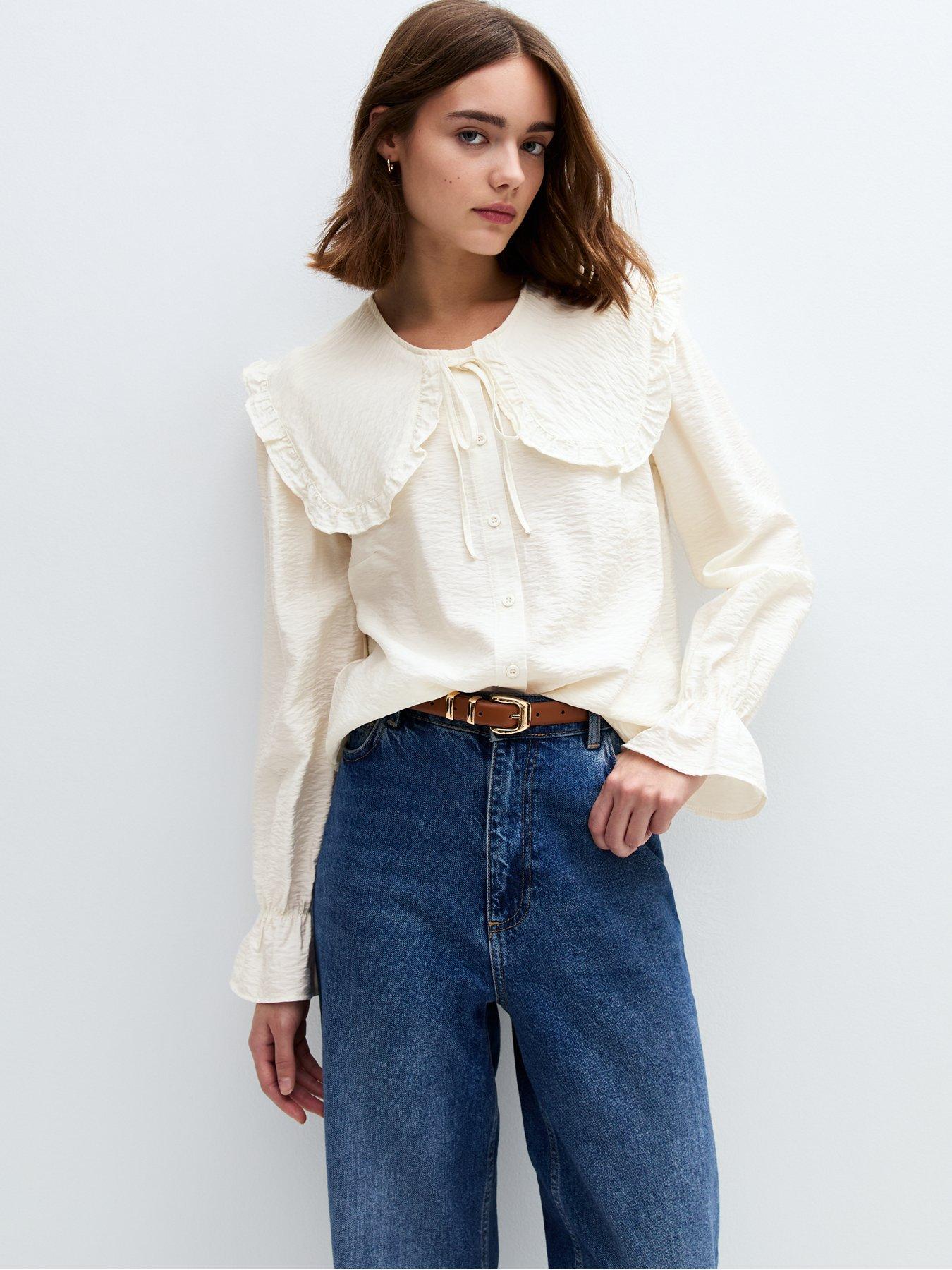 new-look-frill-collar-long-sleeve-shirt-creamdetail