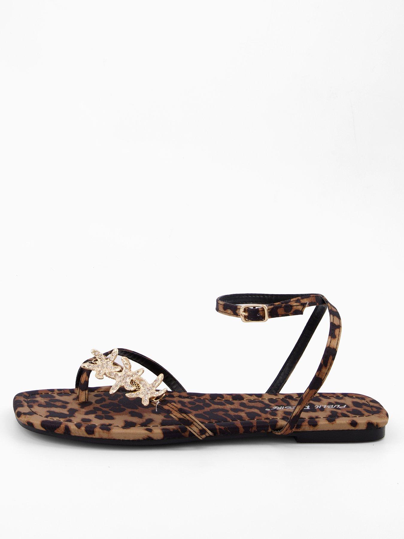 public-desire-lyrical-starfish-flat-sandal-leopardstillFront