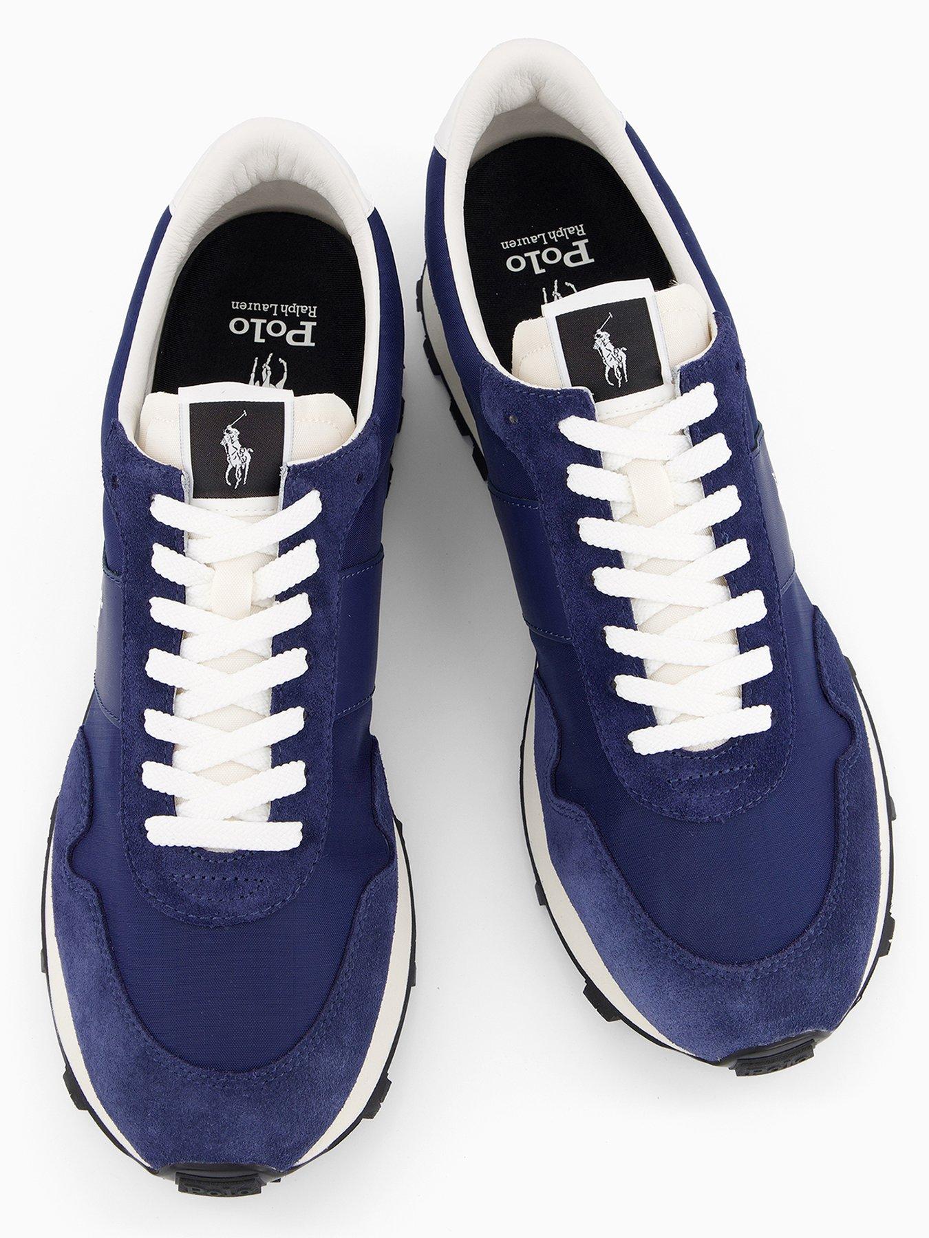 Image 3 of 7 of Polo Ralph Lauren PRL Trail 125 Suede Trainers - Navy