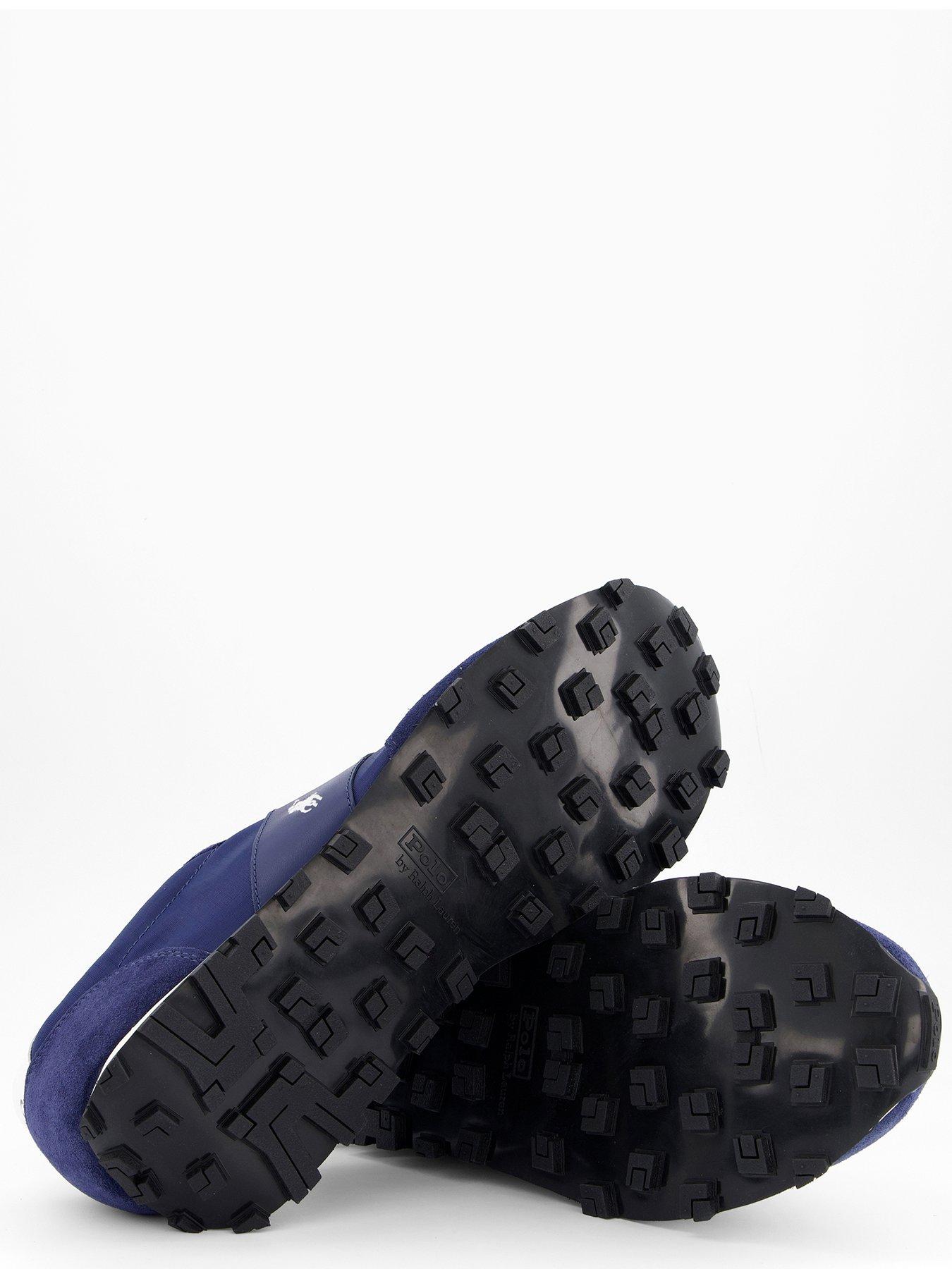 Image 4 of 7 of Polo Ralph Lauren PRL Trail 125 Suede Trainers - Navy