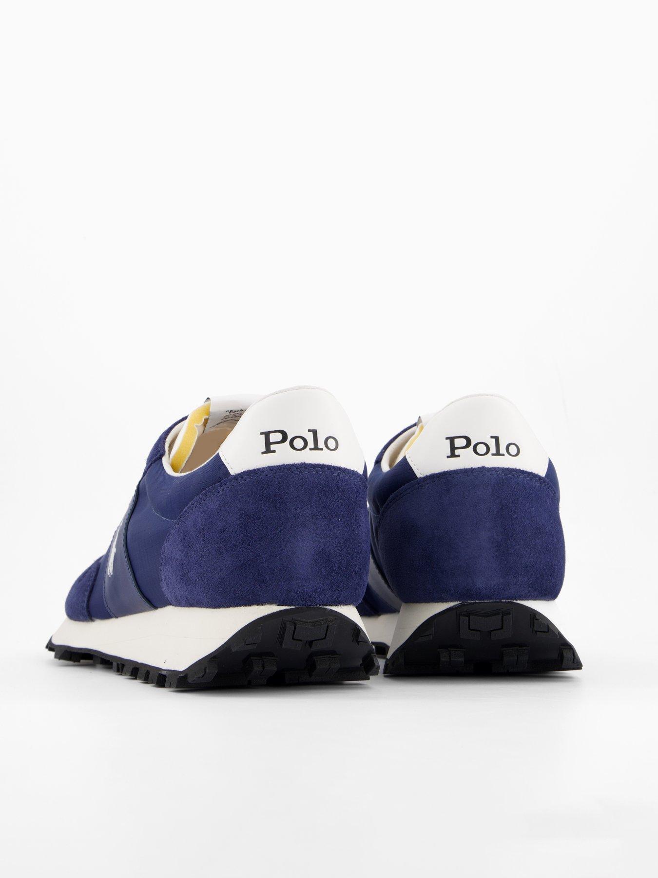 Image 5 of 7 of Polo Ralph Lauren PRL Trail 125 Suede Trainers - Navy