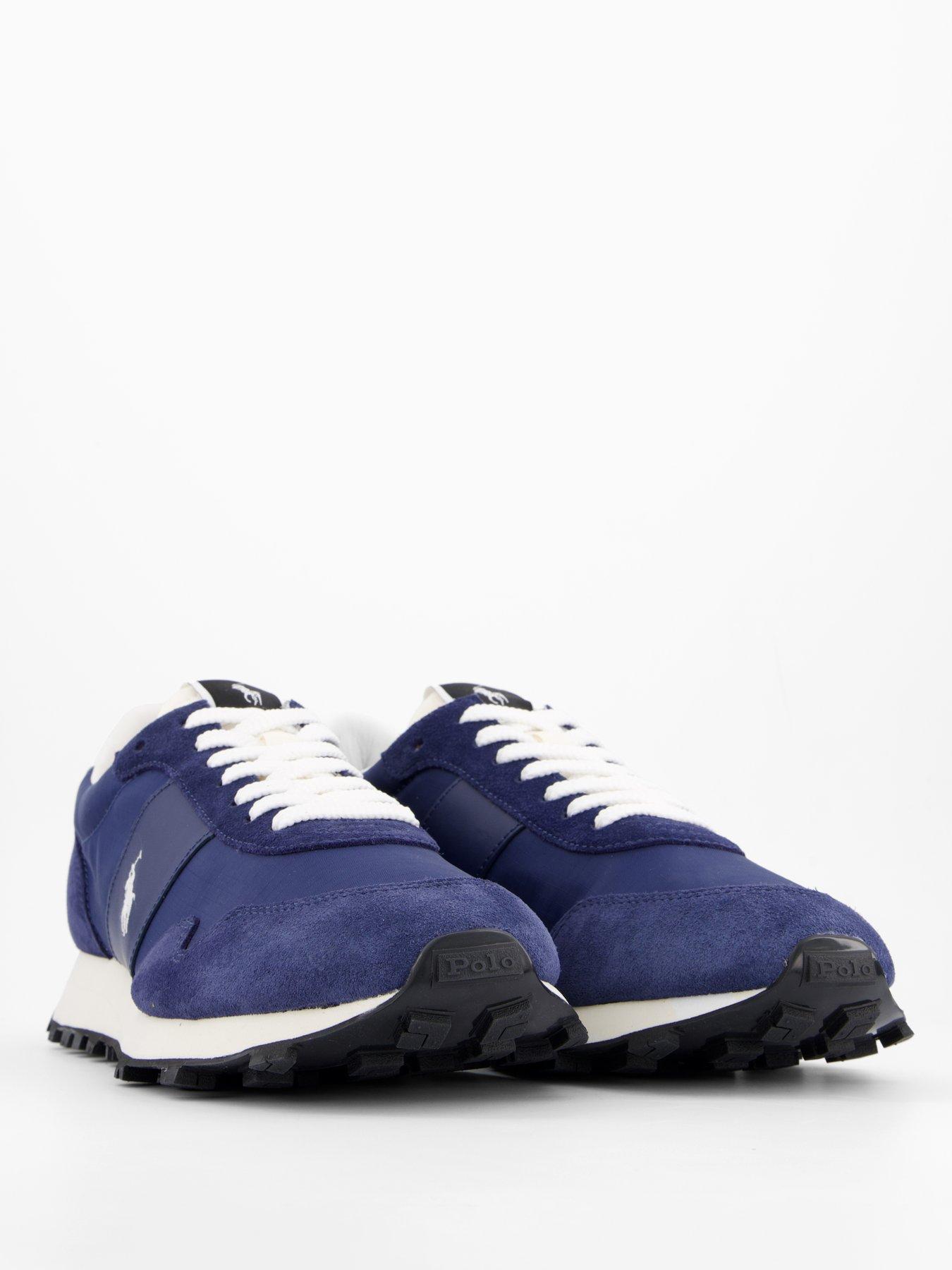 Image 6 of 7 of Polo Ralph Lauren PRL Trail 125 Suede Trainers - Navy