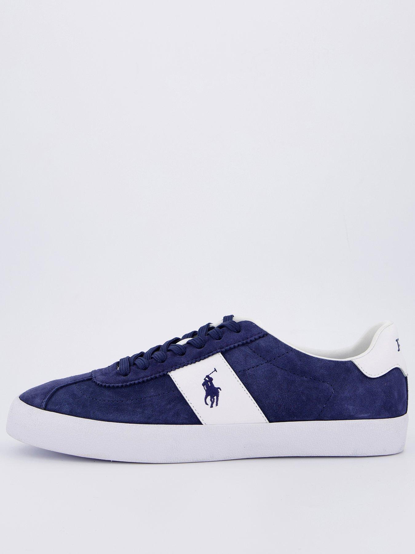 undefined Polo Ralph Lauren Court Vulc Suede Trainer - Navy