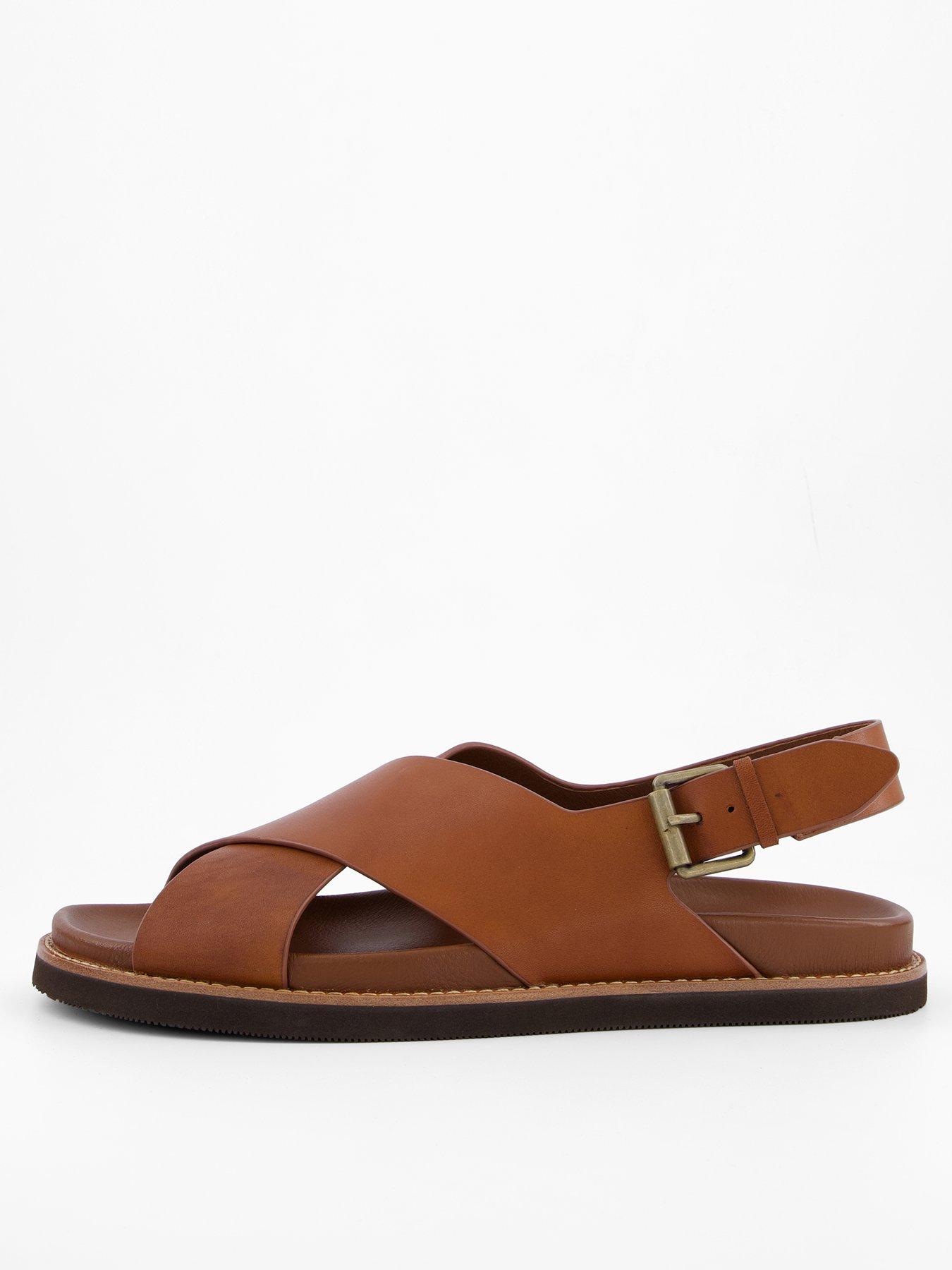 Polo Ralph Lauren Zane Leather Sandals - Brown