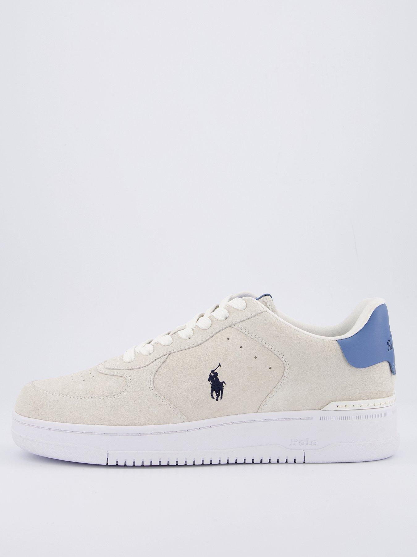 undefined Polo Ralph Lauren Master Court PP Suede and Leather Trainers - Multi