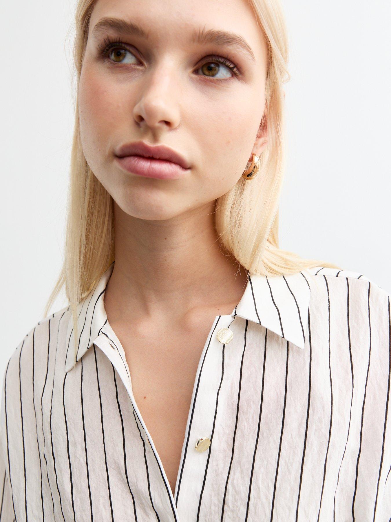 new-look-white-striped-twisted-front-shirtoutfit