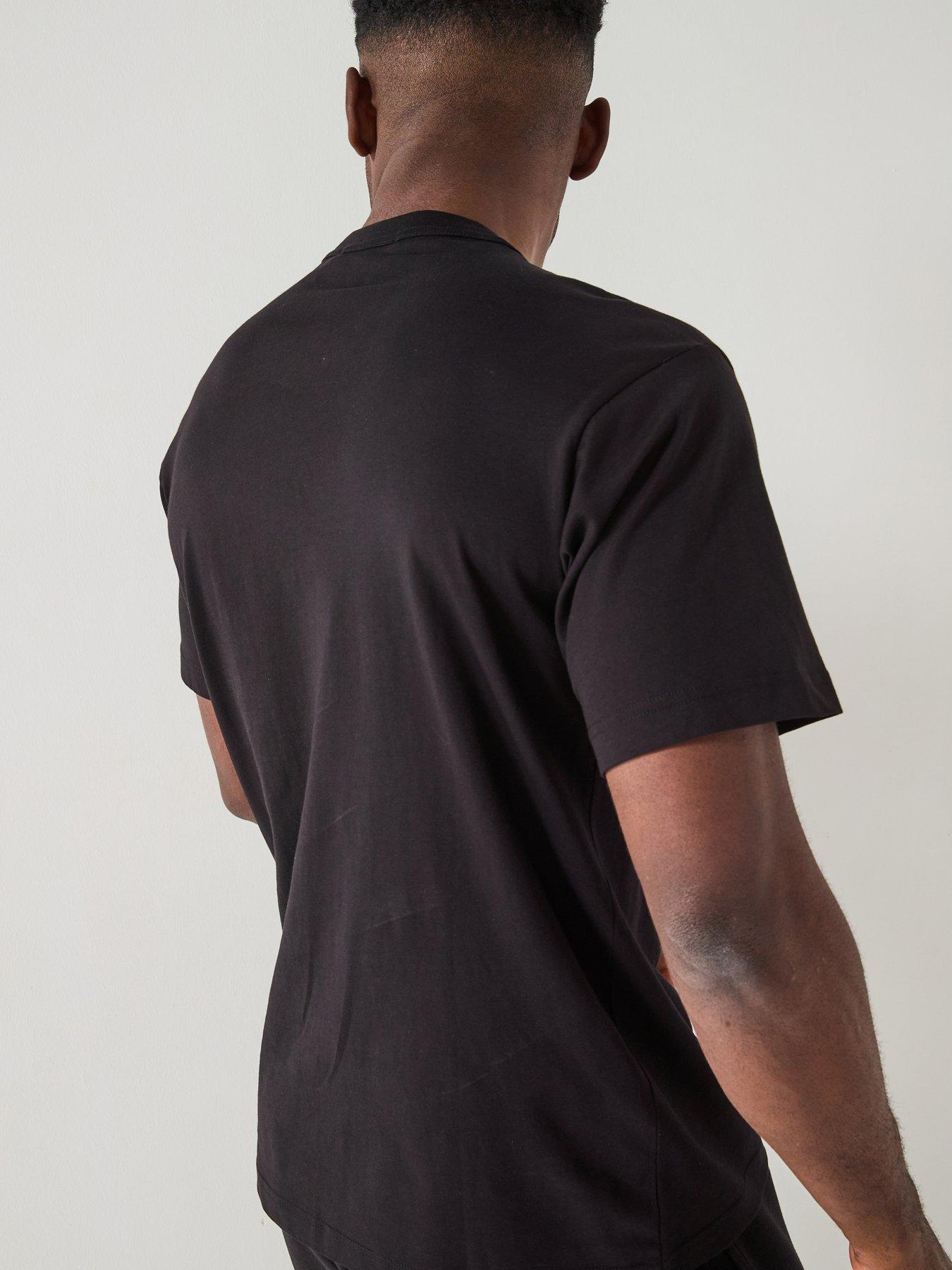 Image 2 of 4 of Versace Jeans Couture Foil Print T-Shirt - Black