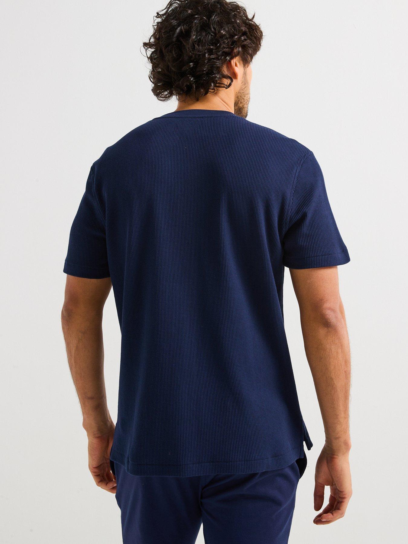 Image 2 of 4 of Polo Ralph Lauren Loungewear Henley T-Shirt - Navy