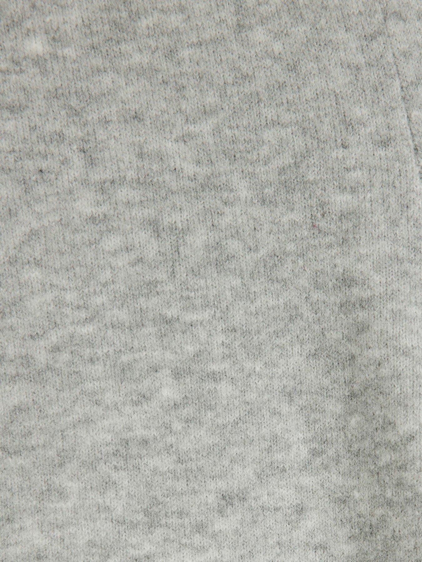 Image 6 of 6 of River Island Knit Wide Leg Trouser - Grey