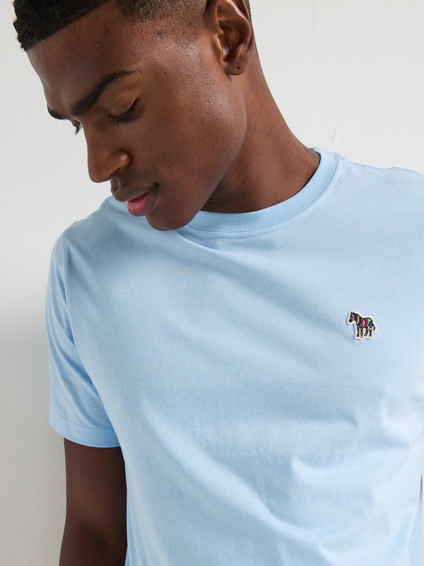 ps-paul-smith-regular-fit-short-sleeve-zebra-t-shirt-blueoutfit