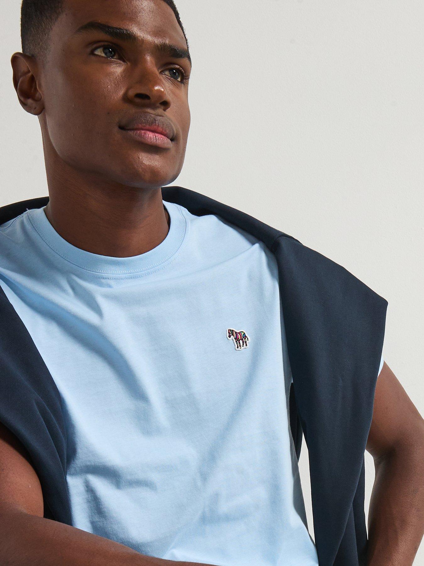 ps-paul-smith-regular-fit-short-sleeve-zebra-t-shirt-bluedetail