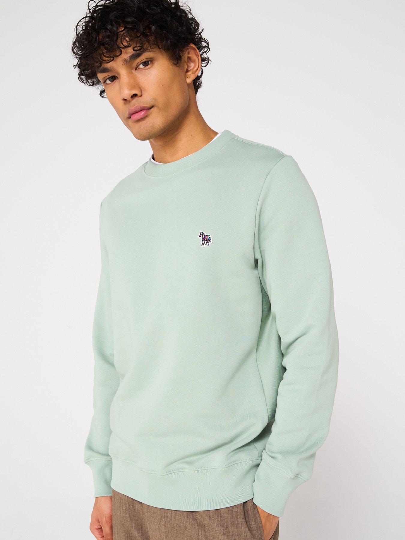 undefined Zebra Regular Fit Crew Neck Sweatshirt - Green