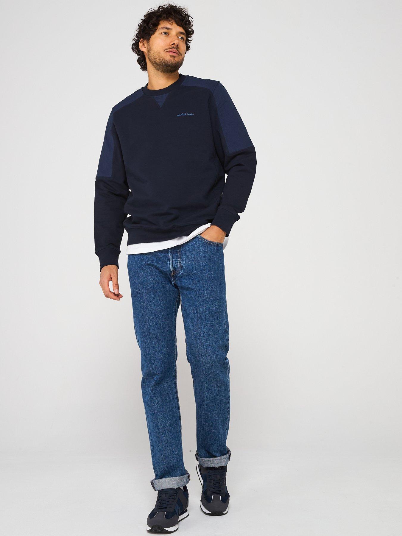 Image 3 of 5 of PS PAUL SMITH Regular Fit Crew Neck Sweatshirt - Blue