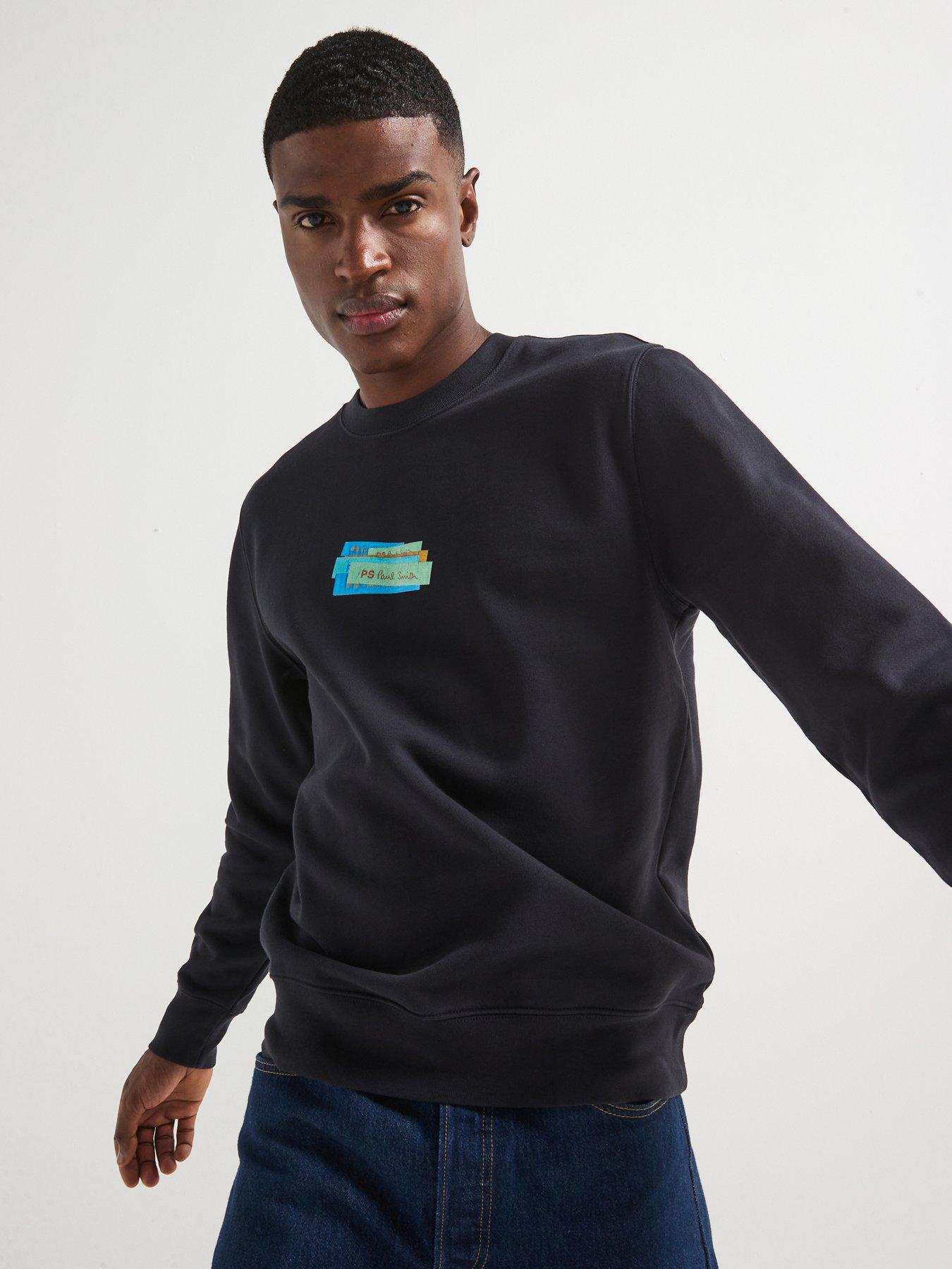 Image of PS PAUL SMITH Crew Neck Logo Sweatshirt - Blue