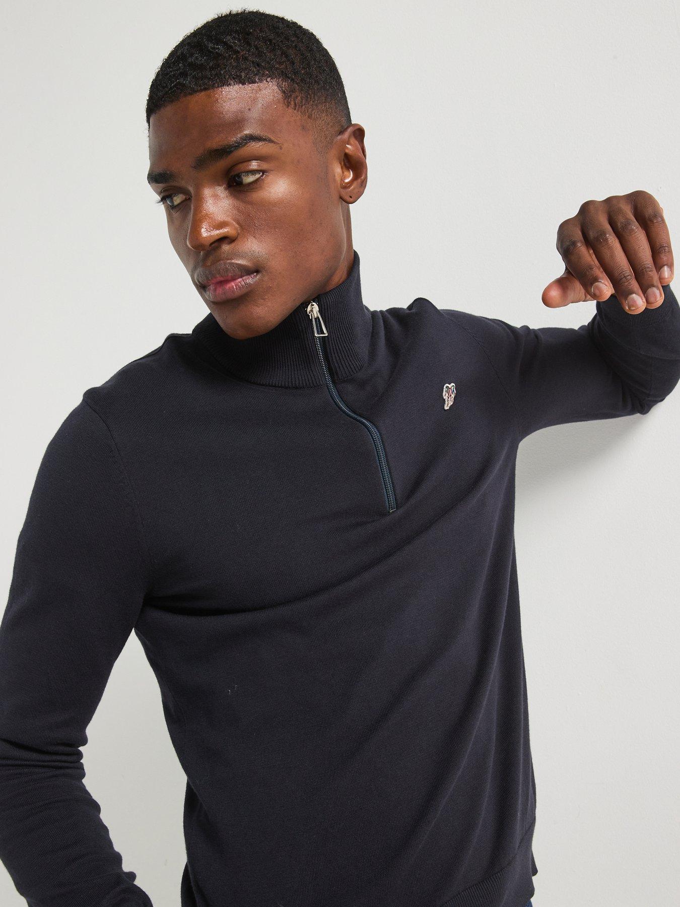 ps-paul-smith-zip-neck-zebra-badge-jumper-blueoutfit