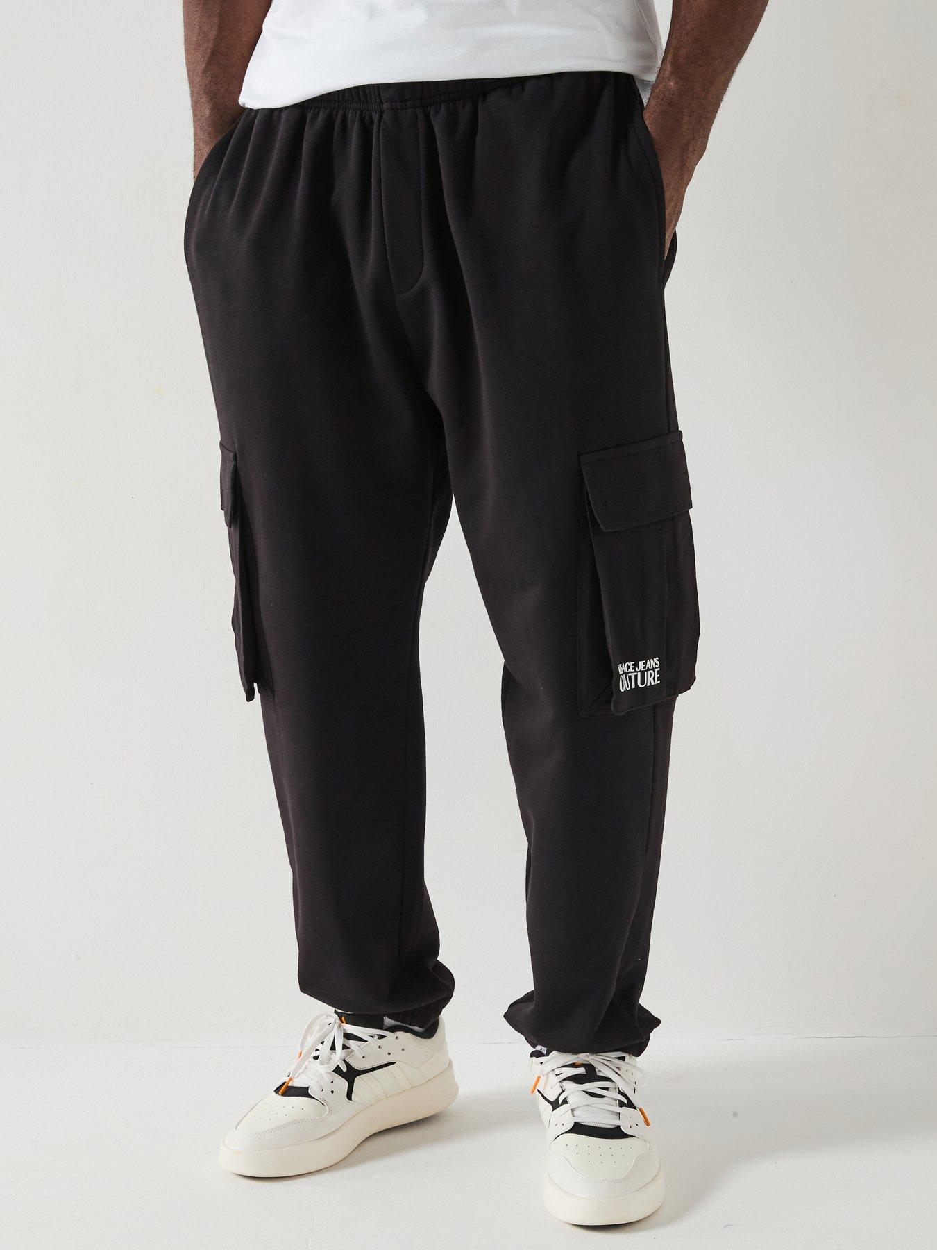 Versace Jeans Couture Cargo Logo Trousers - Black
