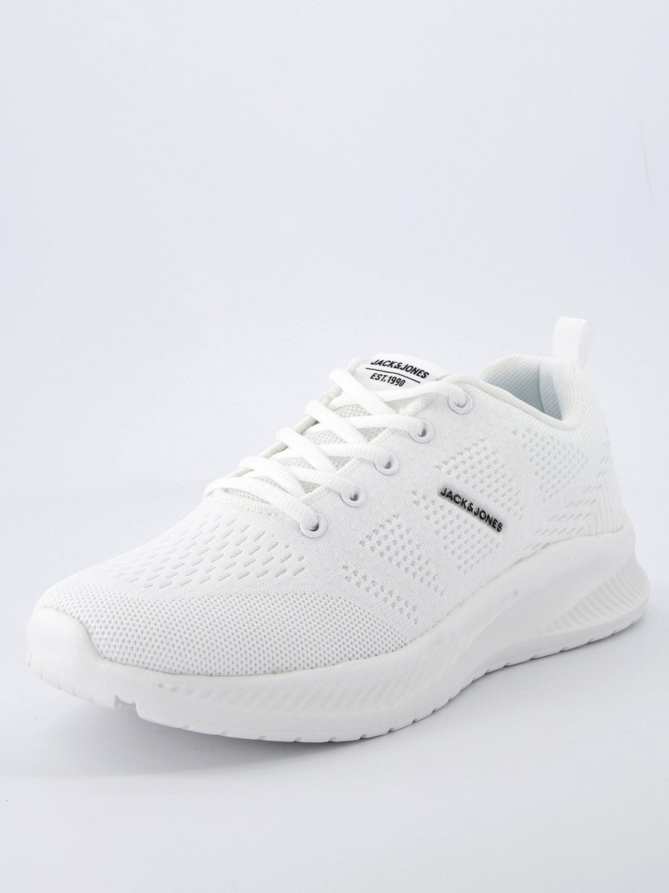 Image 2 of 7 of Jack & Jones Croxley Knit Trainers - White