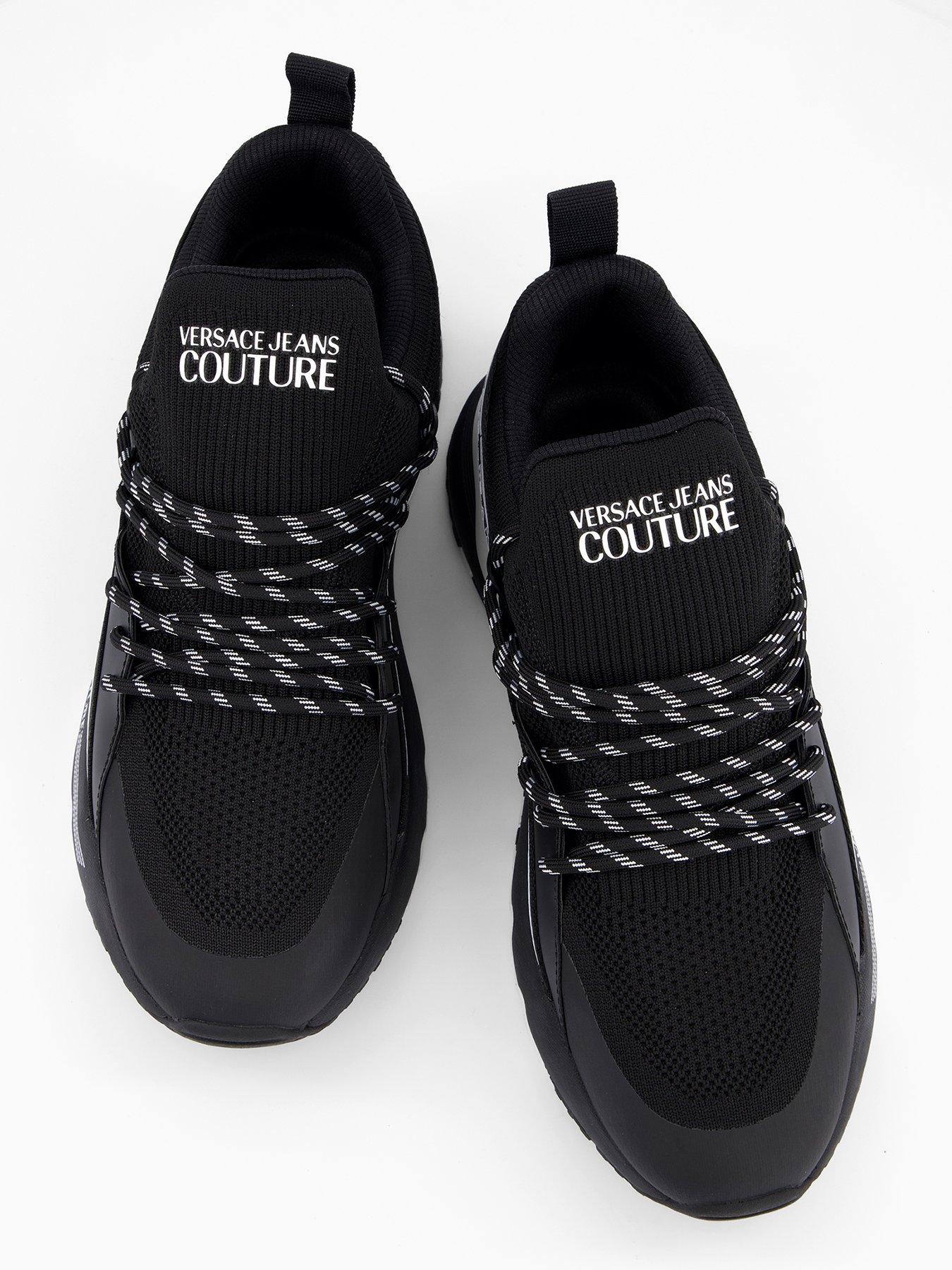 Image 3 of 6 of Versace Jeans Couture Lace Up Trainers - Black