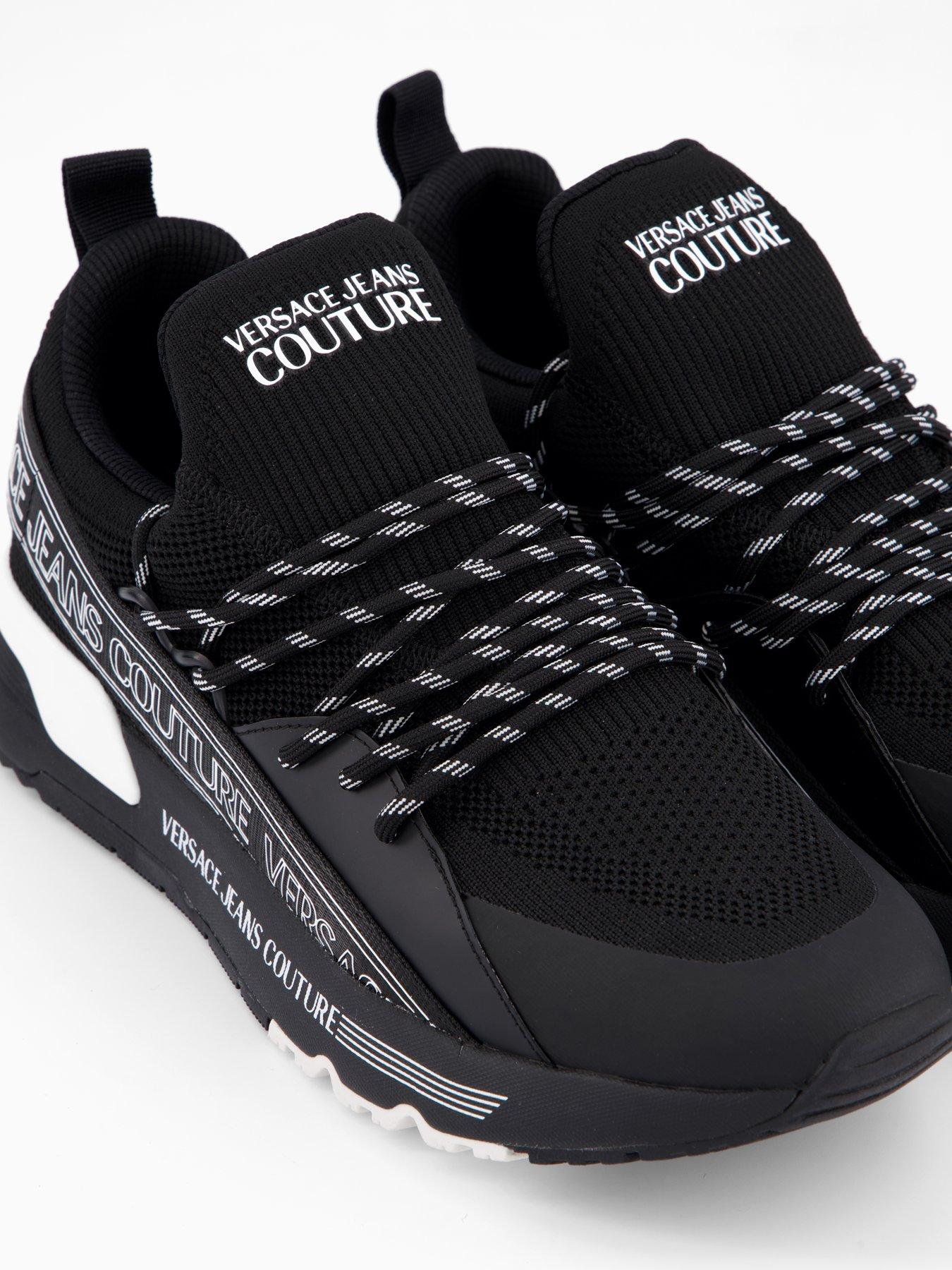 Image 5 of 6 of Versace Jeans Couture Lace Up Trainers - Black
