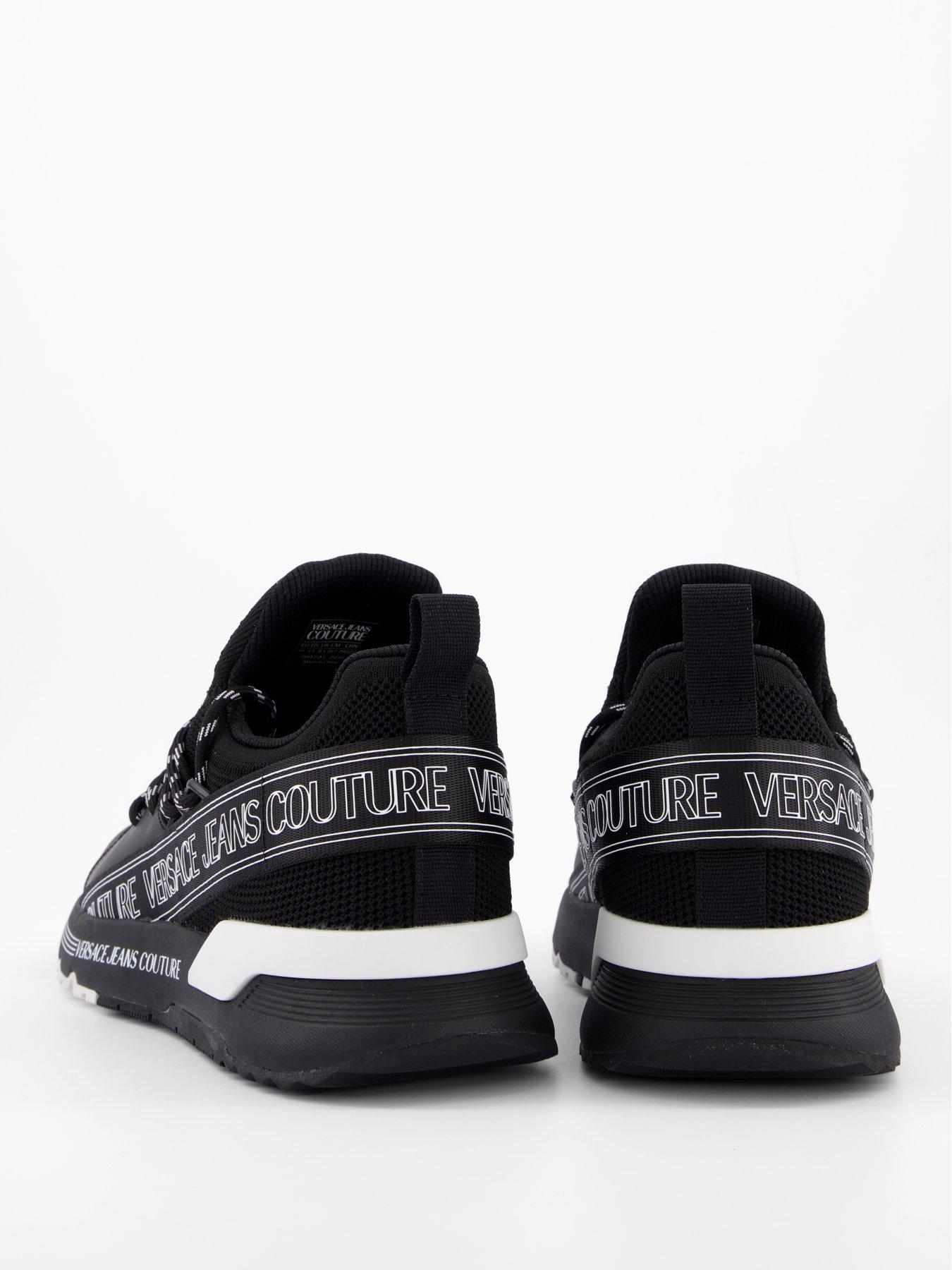 Image 6 of 6 of Versace Jeans Couture Lace Up Trainers - Black
