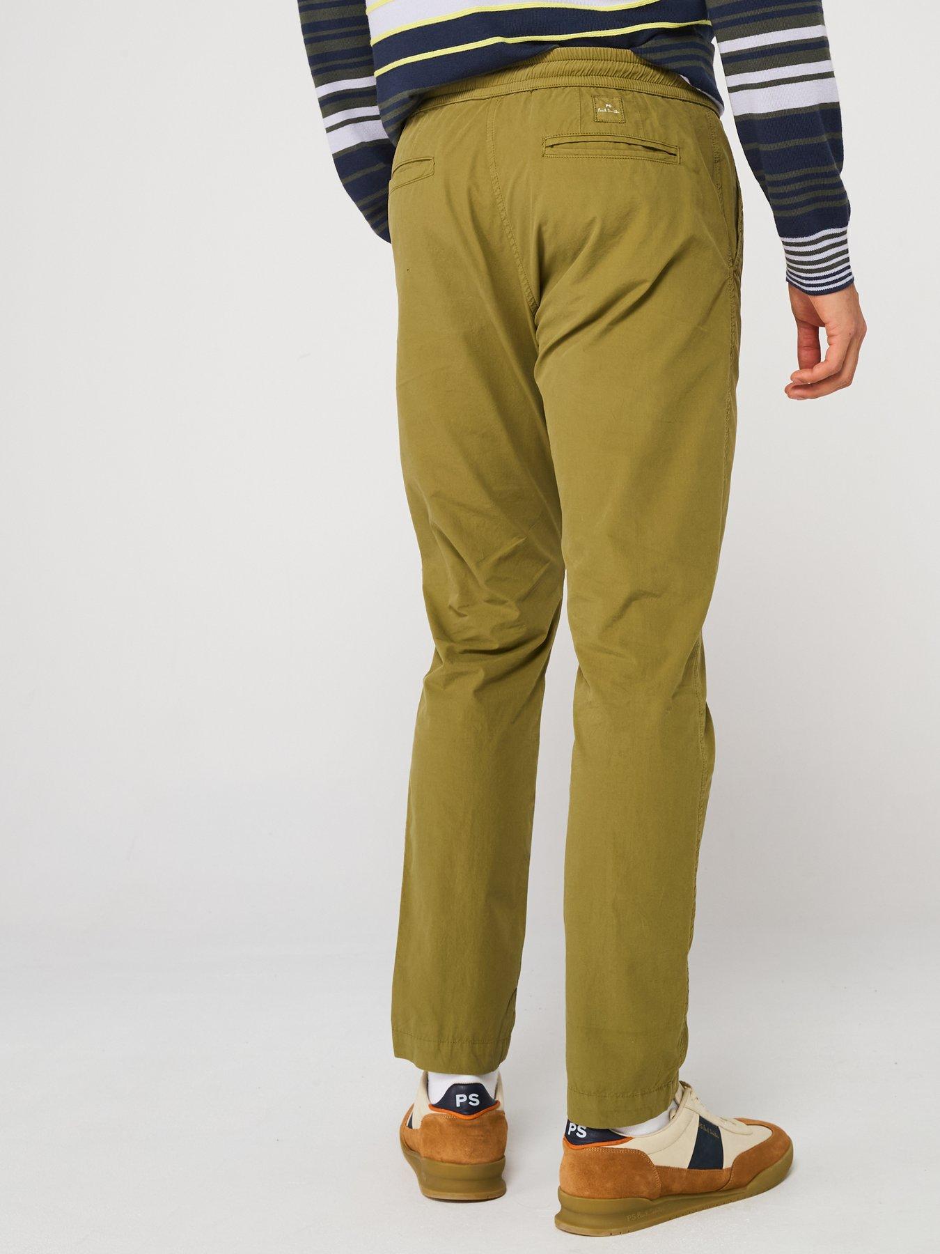 Image 2 of 5 of PS PAUL SMITH Drawstring Trousers - Green