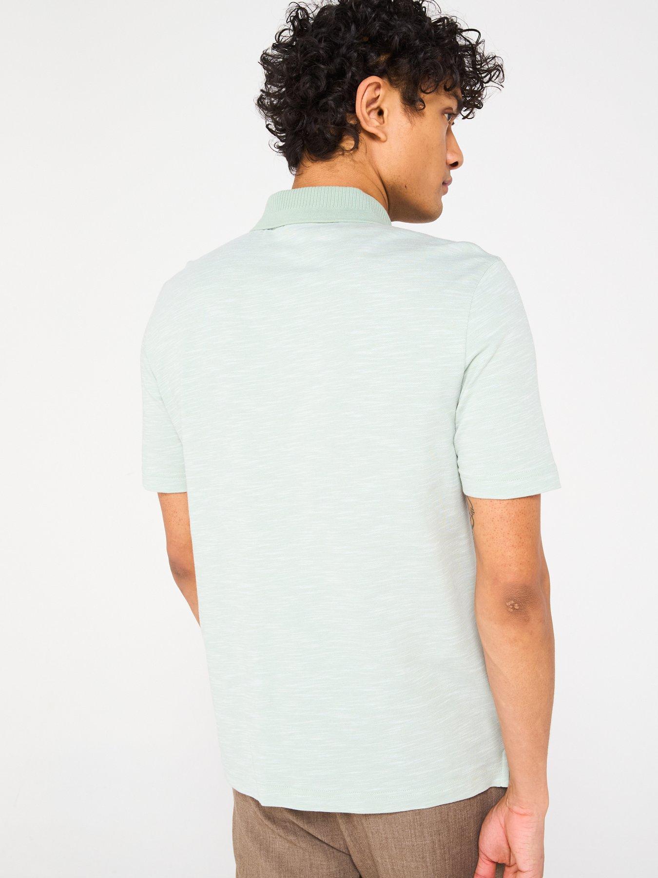 Image 2 of 4 of PS PAUL SMITH Short Sleeve Knitted Button Front Polo Shirt - Green