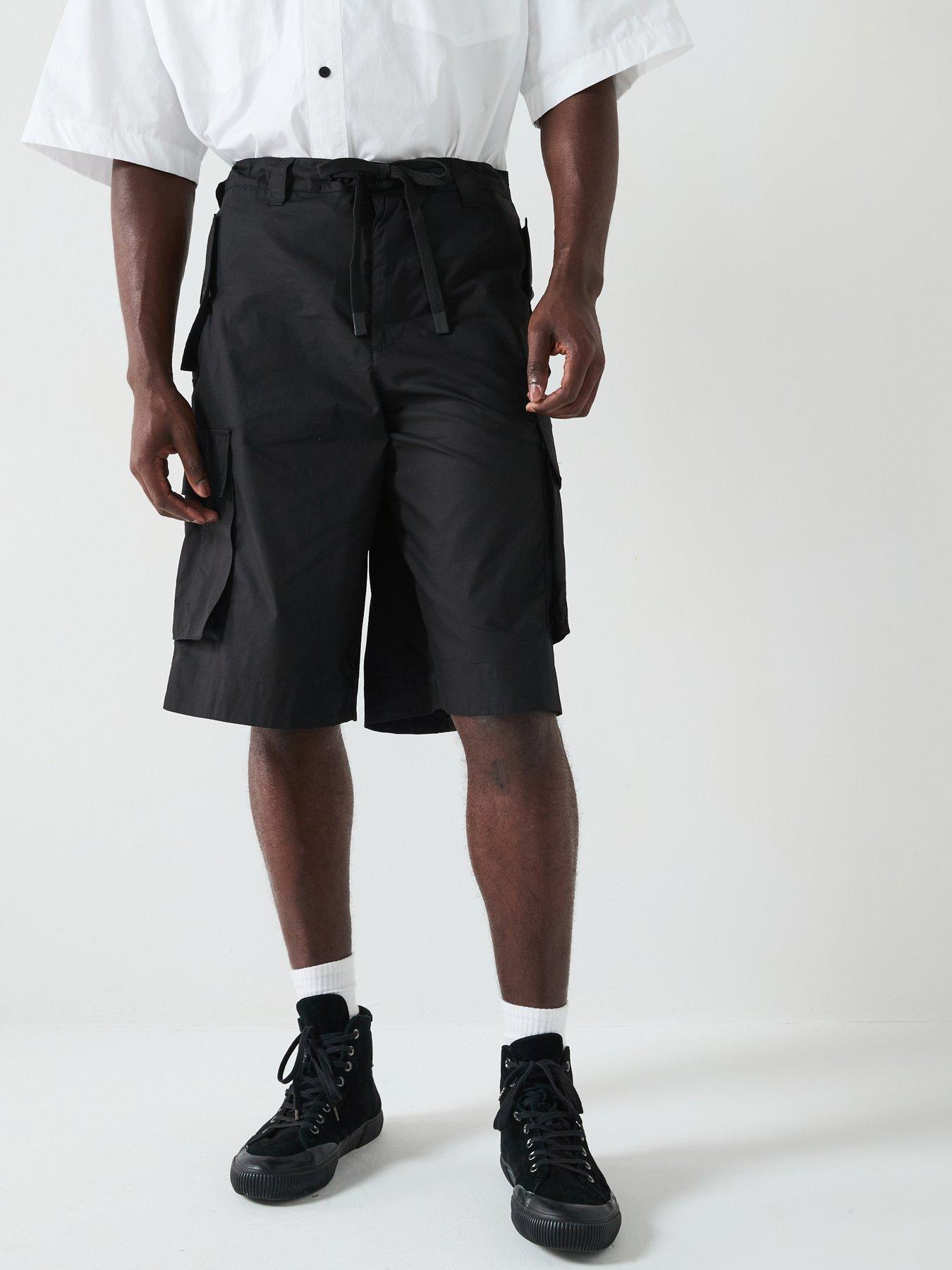 Versace Jeans Couture Cargo Logo Shorts - Black