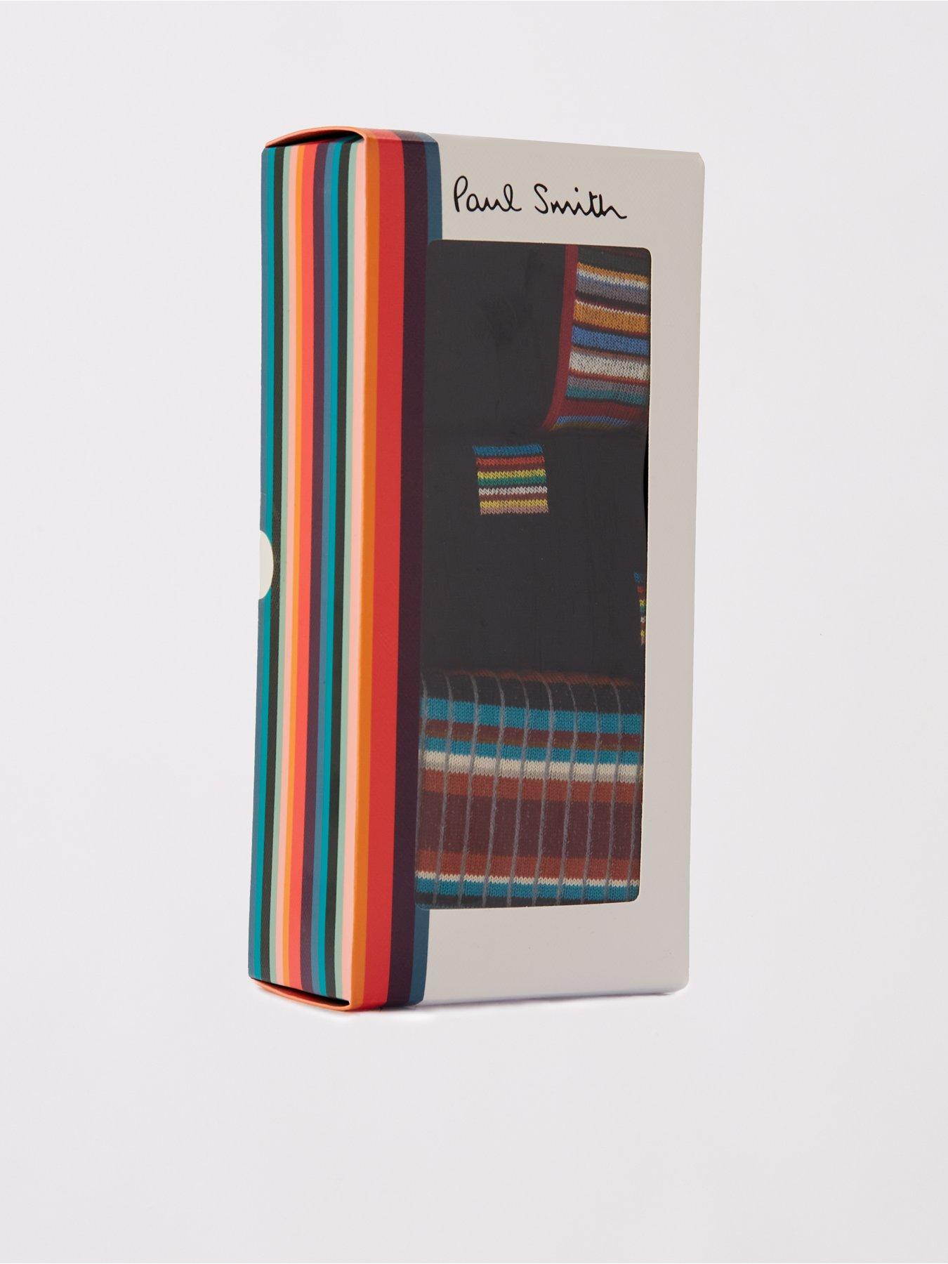 Image 5 of 5 of PS PAUL SMITH Men's Signature 3 Pack Crew Socks - Multi
