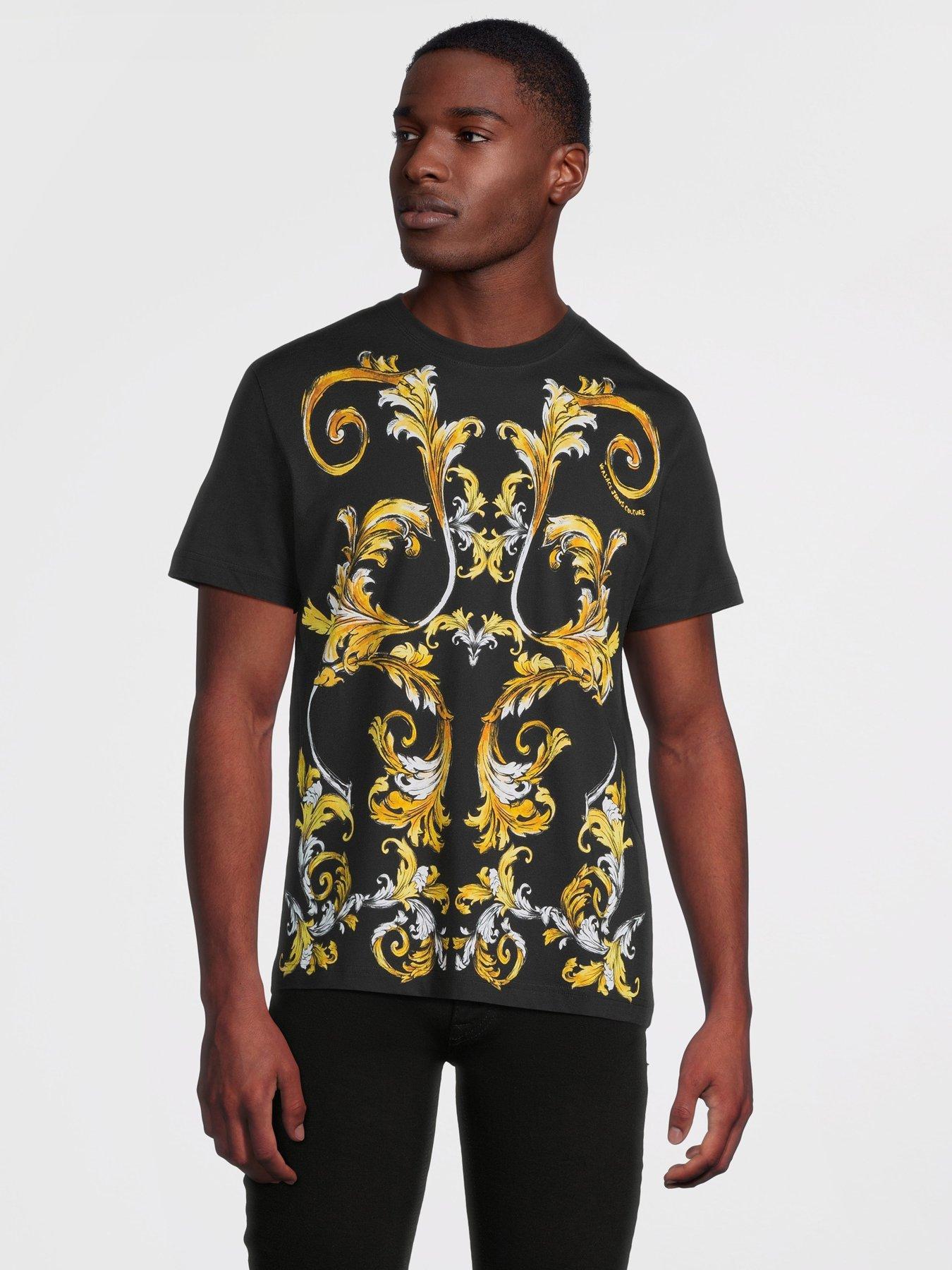 Versace Jeans Couture Barocco Print T-Shirt - Black