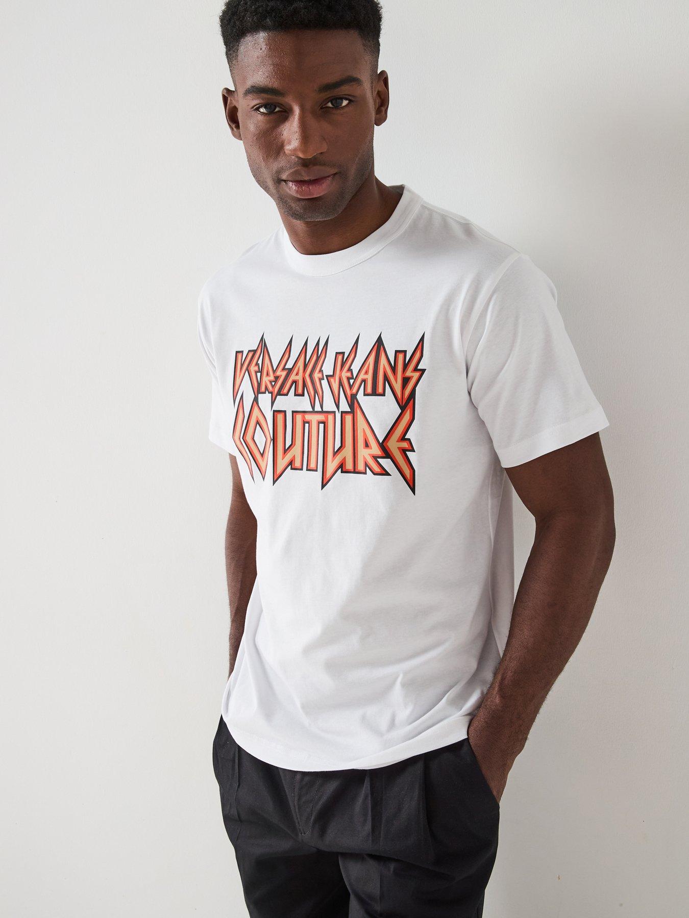 Versace Jeans Couture Graphic Print Logo T-Shirt - White