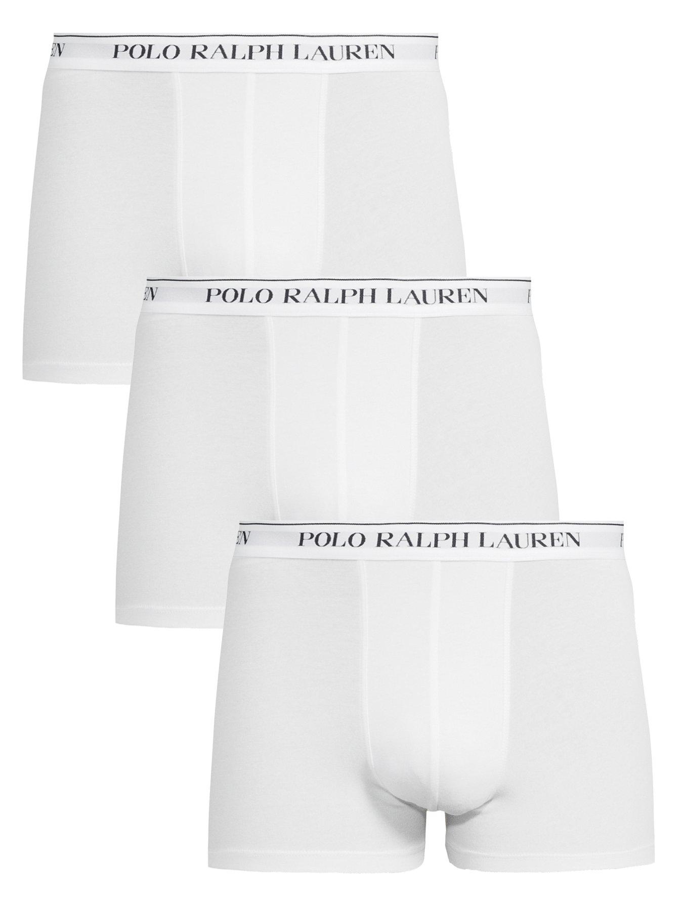 Image 1 of 3 of Polo Ralph Lauren 5 Pack Classic Trunks - White
