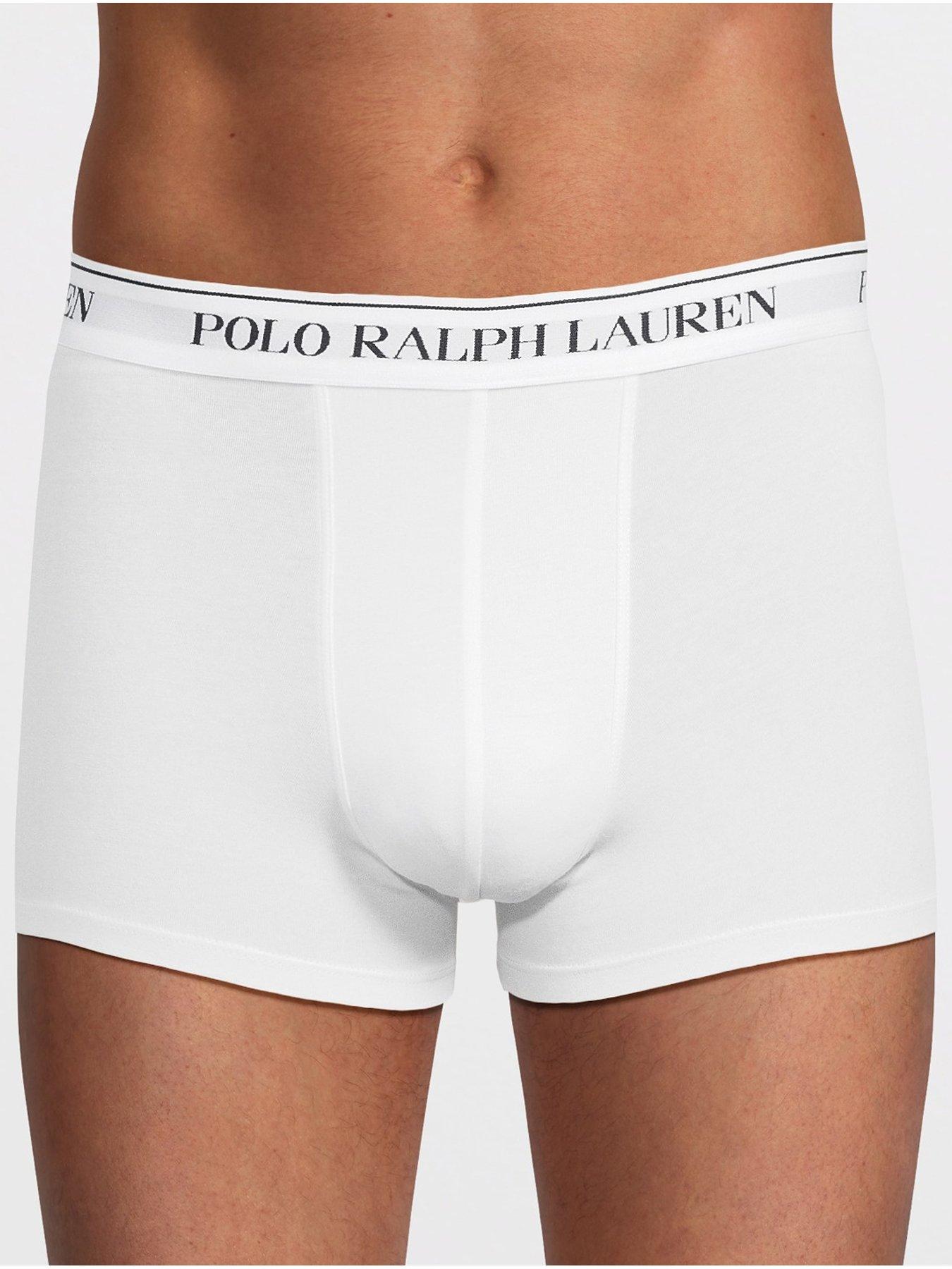 Image 2 of 3 of Polo Ralph Lauren 5 Pack Classic Trunks - White