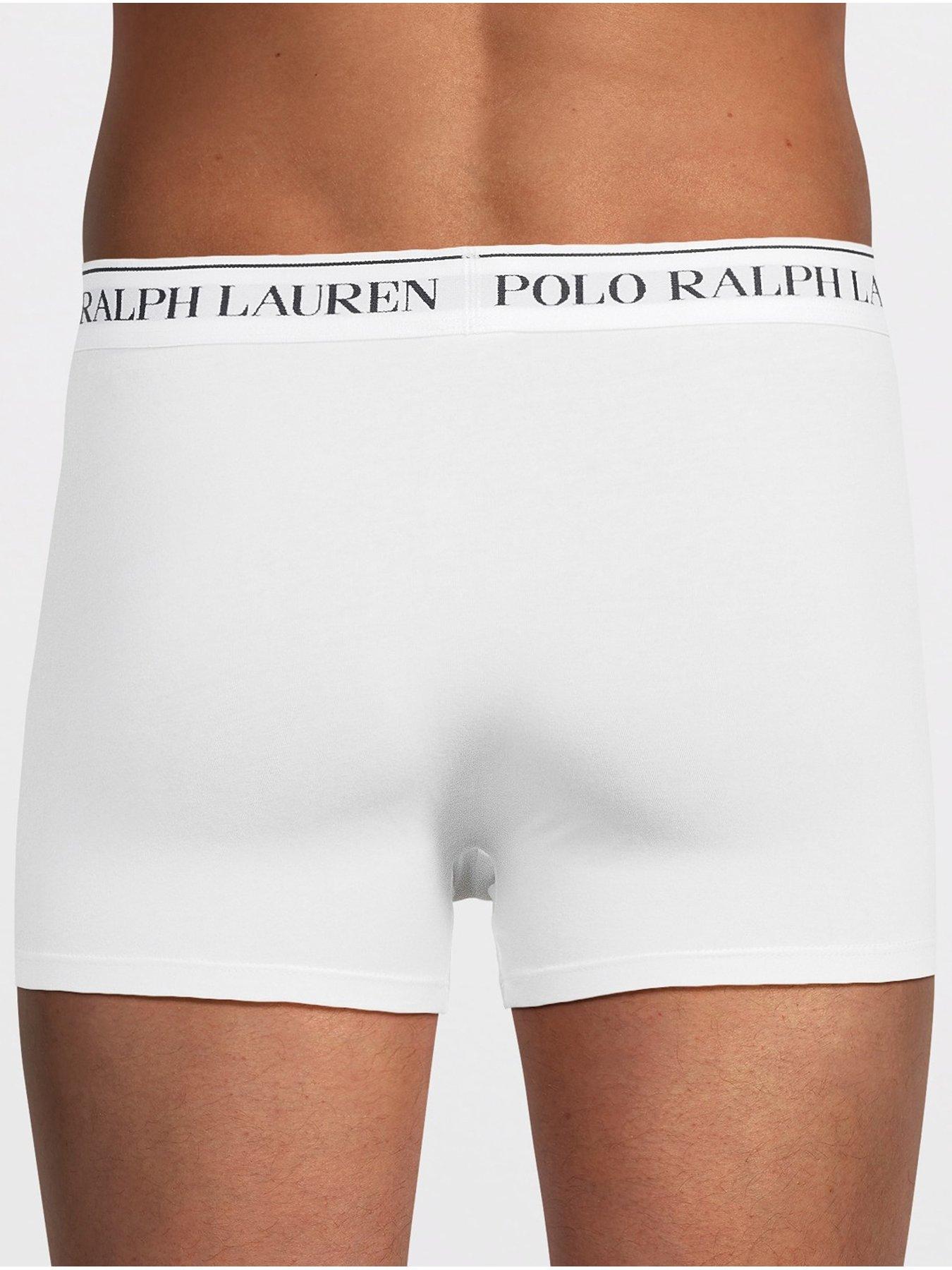 Image 3 of 3 of Polo Ralph Lauren 5 Pack Classic Trunks - White