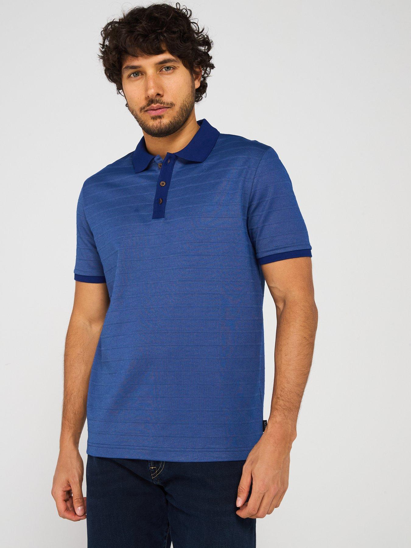 PS PAUL SMITH Regular Fit Short Sleeve Polo Shirt - Blue