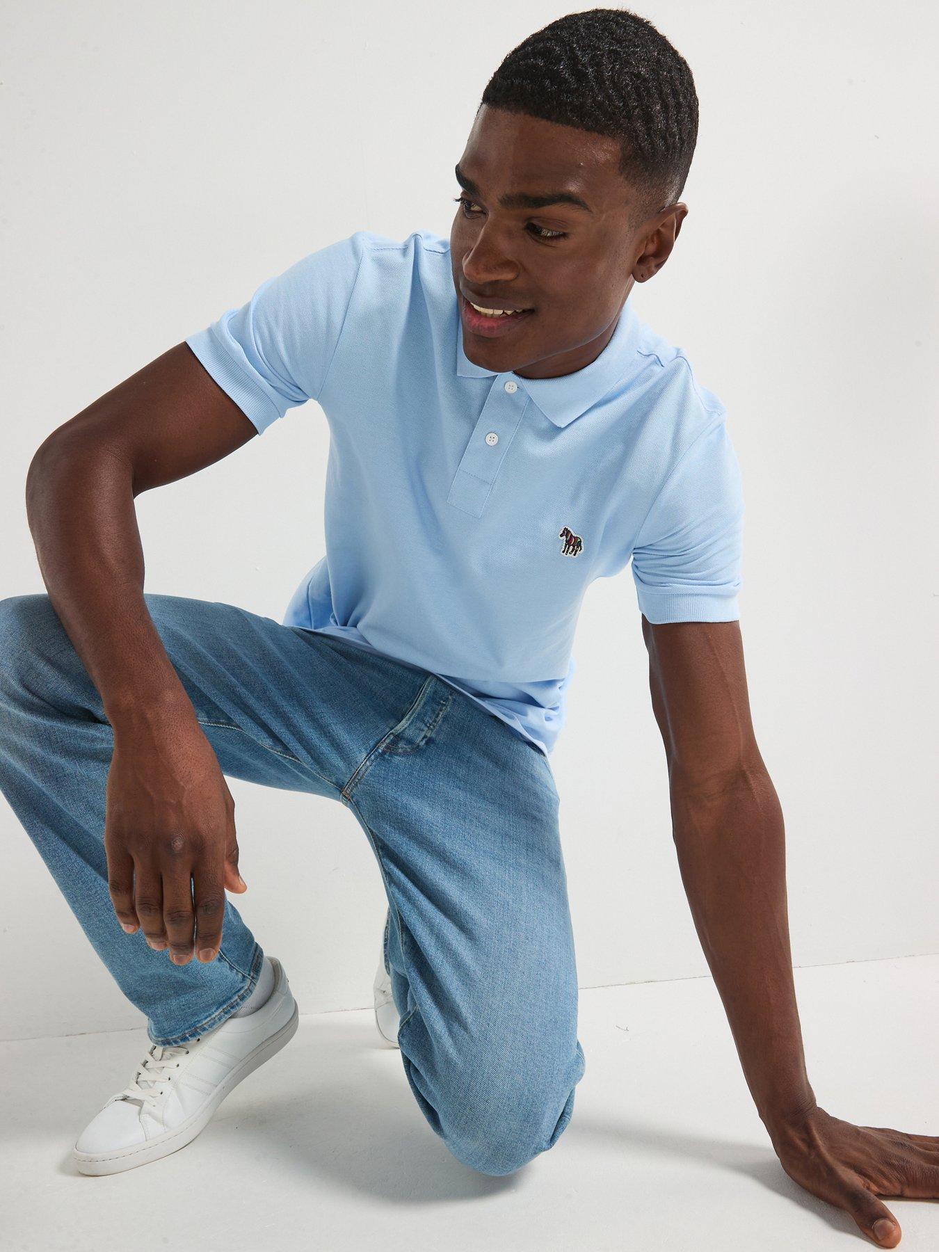 ps-paul-smith-regular-fit-short-sleeve-zebra-logo-polo-shirt-blue