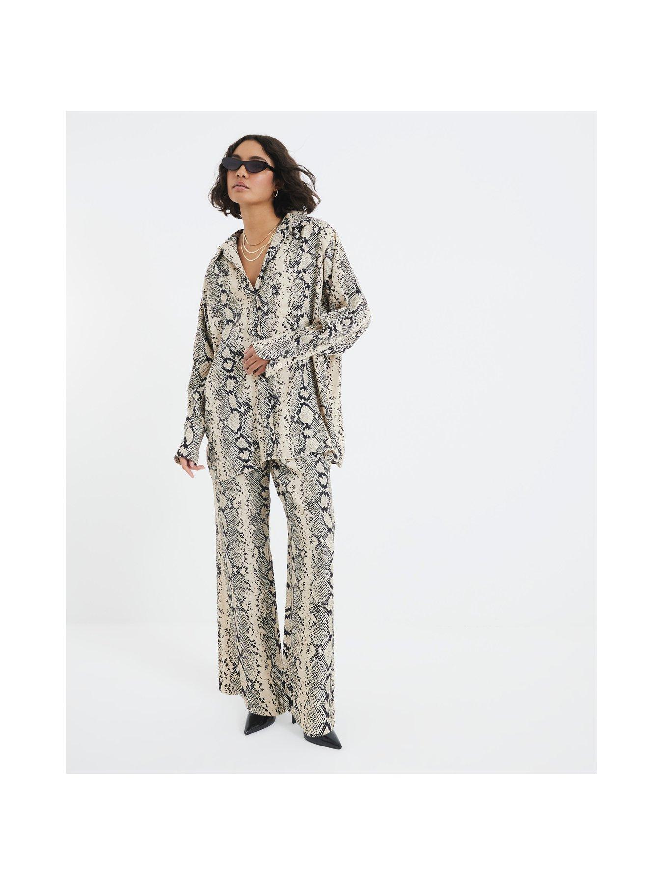 river-island-oversized-snake-print-shirt-creamback