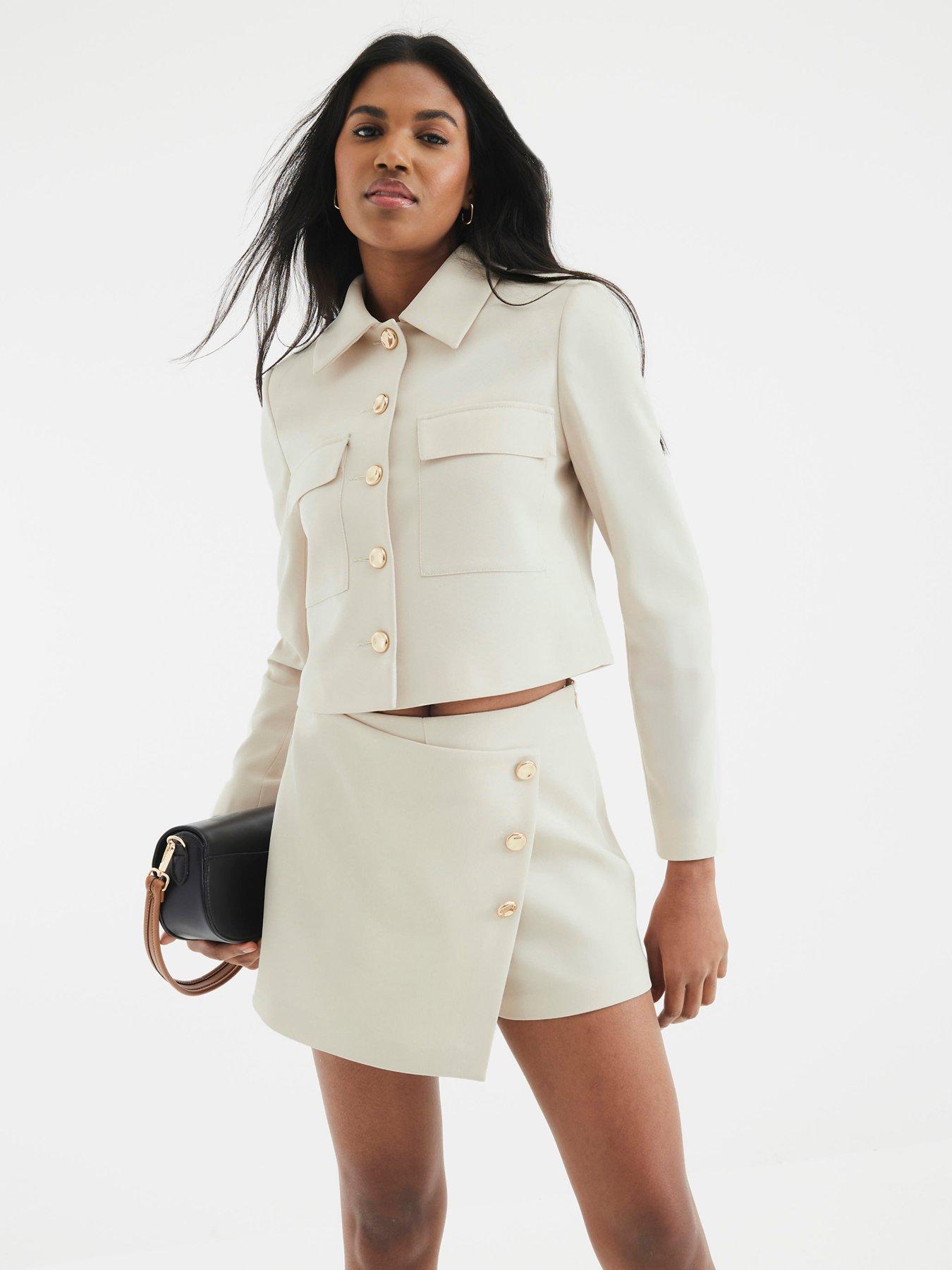 river-island-asymmetric-skort-beige