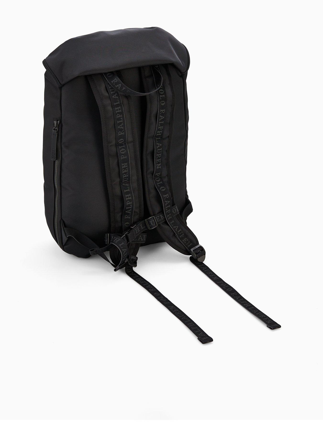 Image 2 of 4 of Polo Ralph Lauren Large Buckle Logo Backpack - Black
