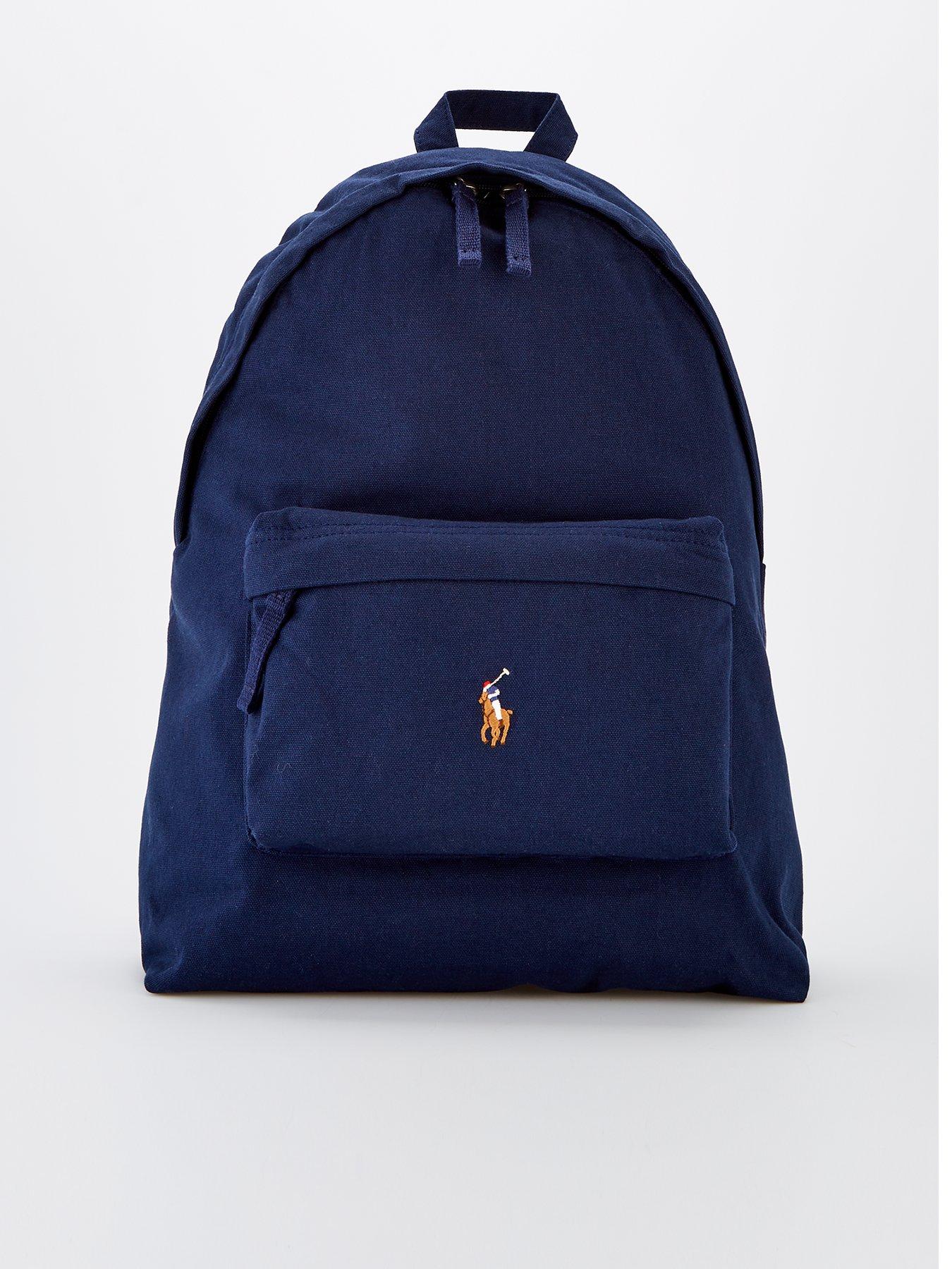 Image 1 of 4 of Polo Ralph Lauren Canvas Backpack - Navy